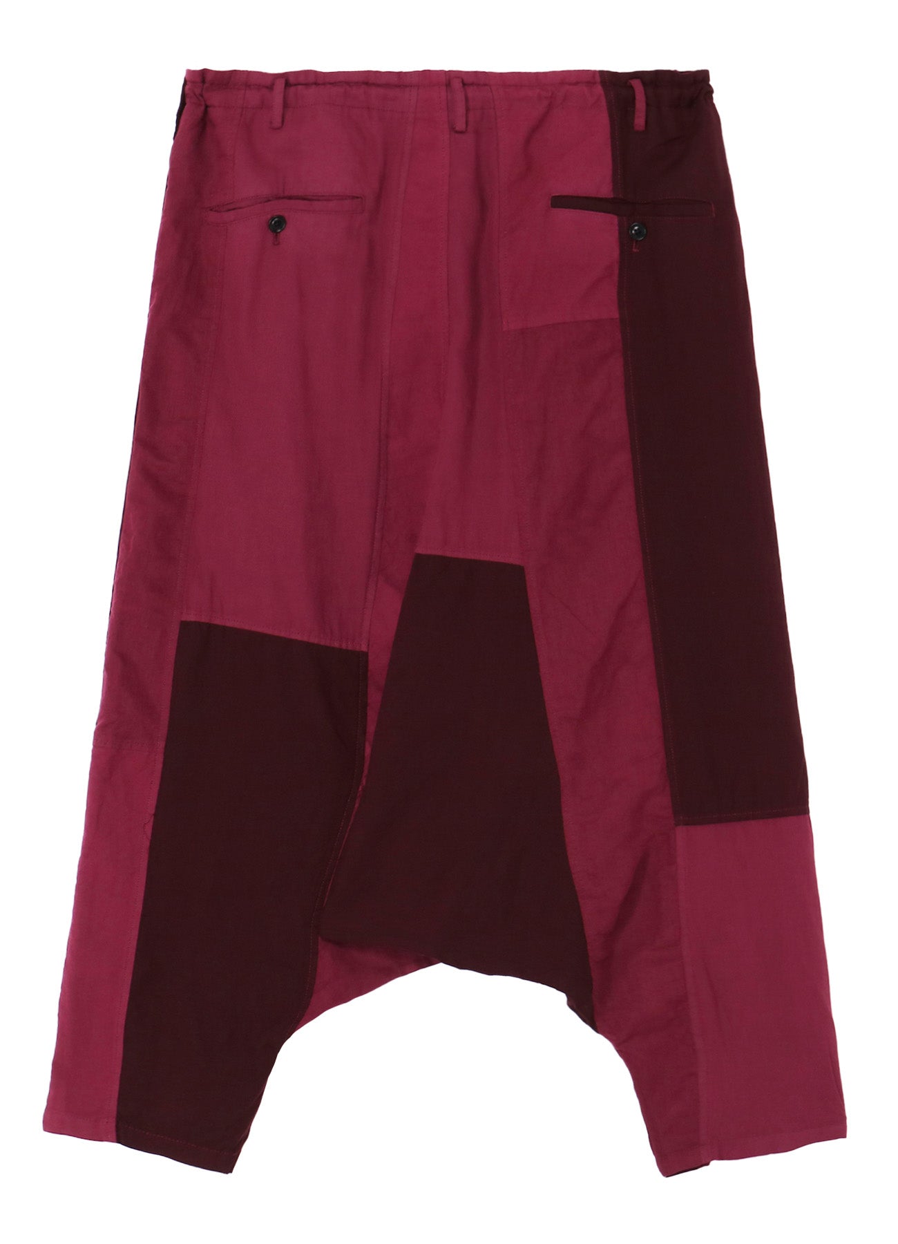 Cubism Patchwork Product Dyed Side Tape Salouel Pants - Trendy High Waist Loose Fit Trousers for Women | Casual Streetwear & Boho Fashion Outfits
