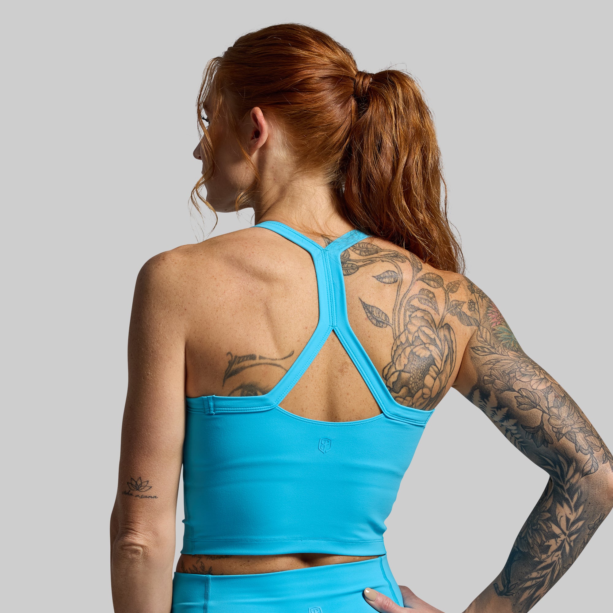 Best High Support Sports Bra for Women - Aquarius Color | Perfect for Running, Yoga & Gym Workouts