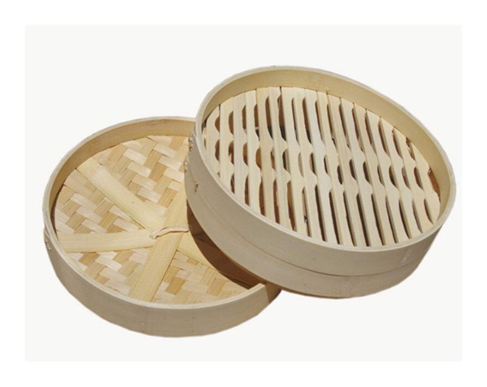 Premium Bamboo Steamer Set - 30cm for Fish, Rice, Vegetables & Snacks | Natural Cooking Basket with Lid | Healthy Asian Kitchen Cookware | Perfect for Dim Sum, Sushi & Meal Prep