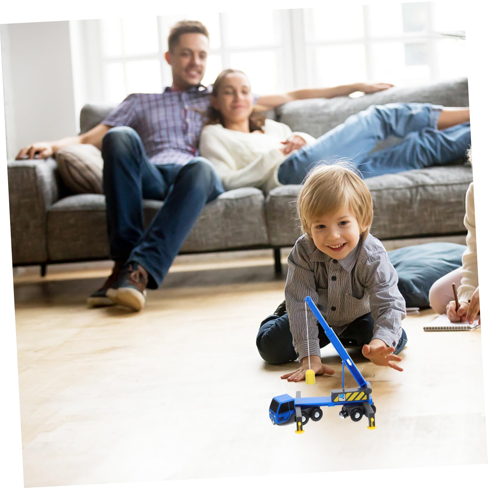 MOLUCFKU Construction Vehicle Toy Set - 6-Piece Playmobile Toy Cars, Dump Truck, Excavator & More - Fun Educational Toys for Kids Ages 3-8 - Perfect for Sandbox Play, Birthday Gifts & Pretend Construction Scenes
