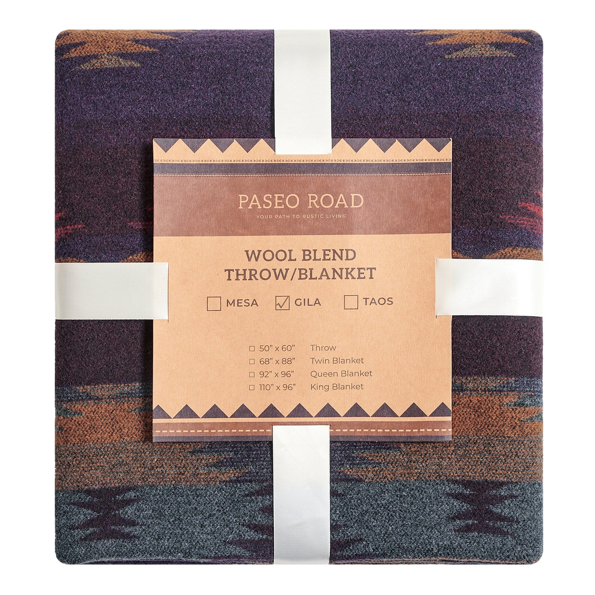 Premium Gila Wool Blend Blanket - Soft & Warm All-Season Throw for Couch, Bed, and Outdoor Use - Cozy Home Decor & Camping Essential