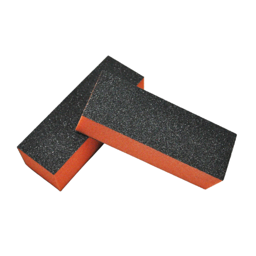 3-Way Buffer for Cars, Trucks & SUVs - Orange/Black (80/100 Grit) - Perfect for Polishing, Sanding & Surface Prep