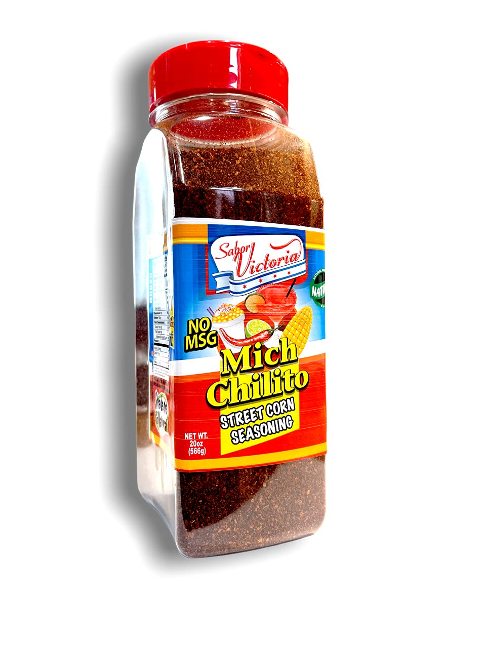 20 OZ MICH-CHILITO STREET CORN SEASONING - Gluten Free, No MSG, Made in Chicago - Perfect for Snacks, Grilling & Mexican Street Food Recipes