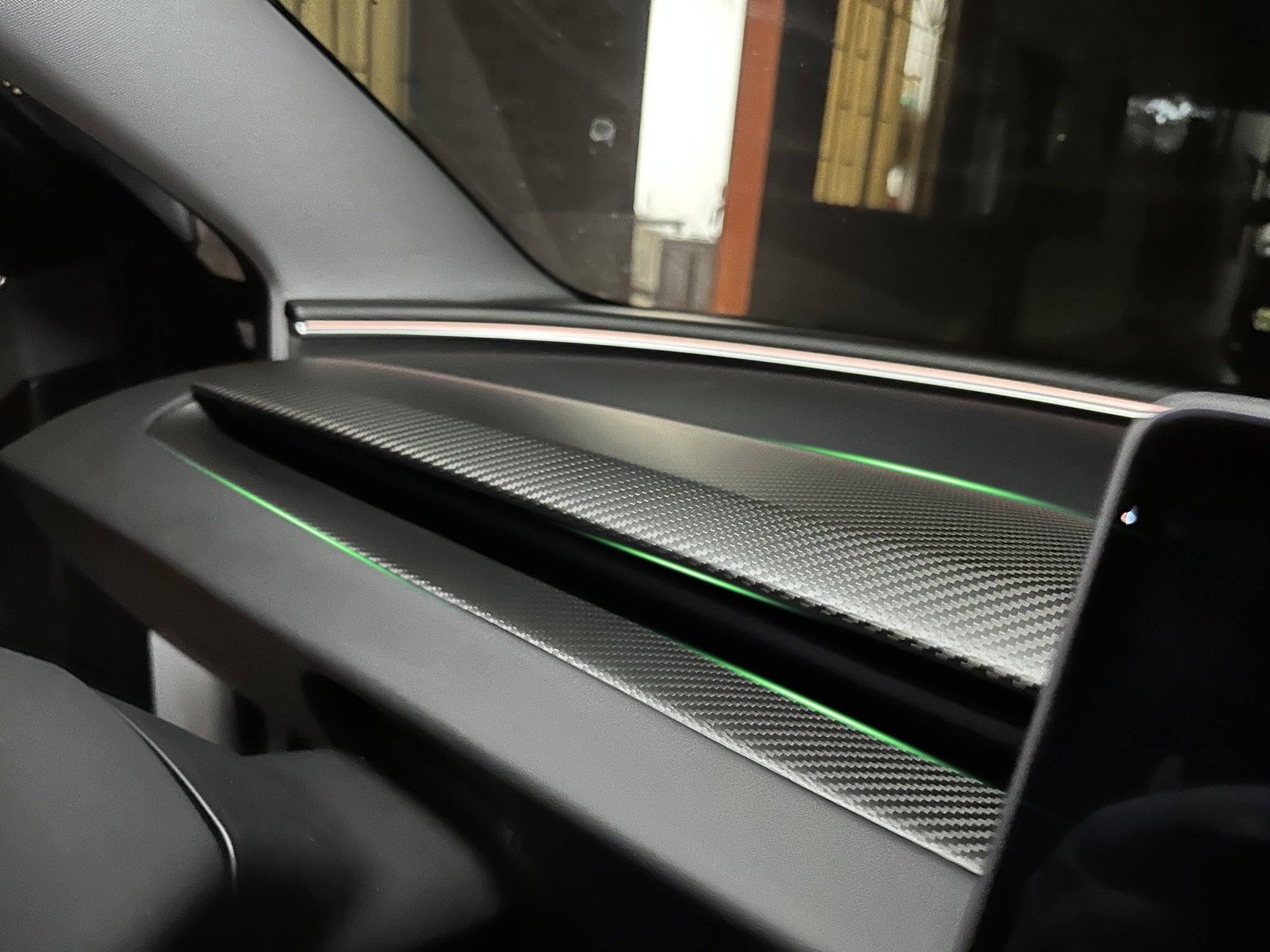 Premium Real Carbon Fiber Dashboard Overlays for Tesla Model 3 Highland (2024+) - Easy Stick-On Installation - Upgrade Interior with Luxury Style - Perfect for Car Enthusiasts & Tesla Owners