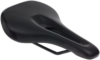 Ergon SM Sport Gel Saddle - Chromoly Rails, Stealth Black, Women's Bike Seat, Medium/Large Size - Comfortable Cycling Saddle for Road Bikes & Mountain Biking
