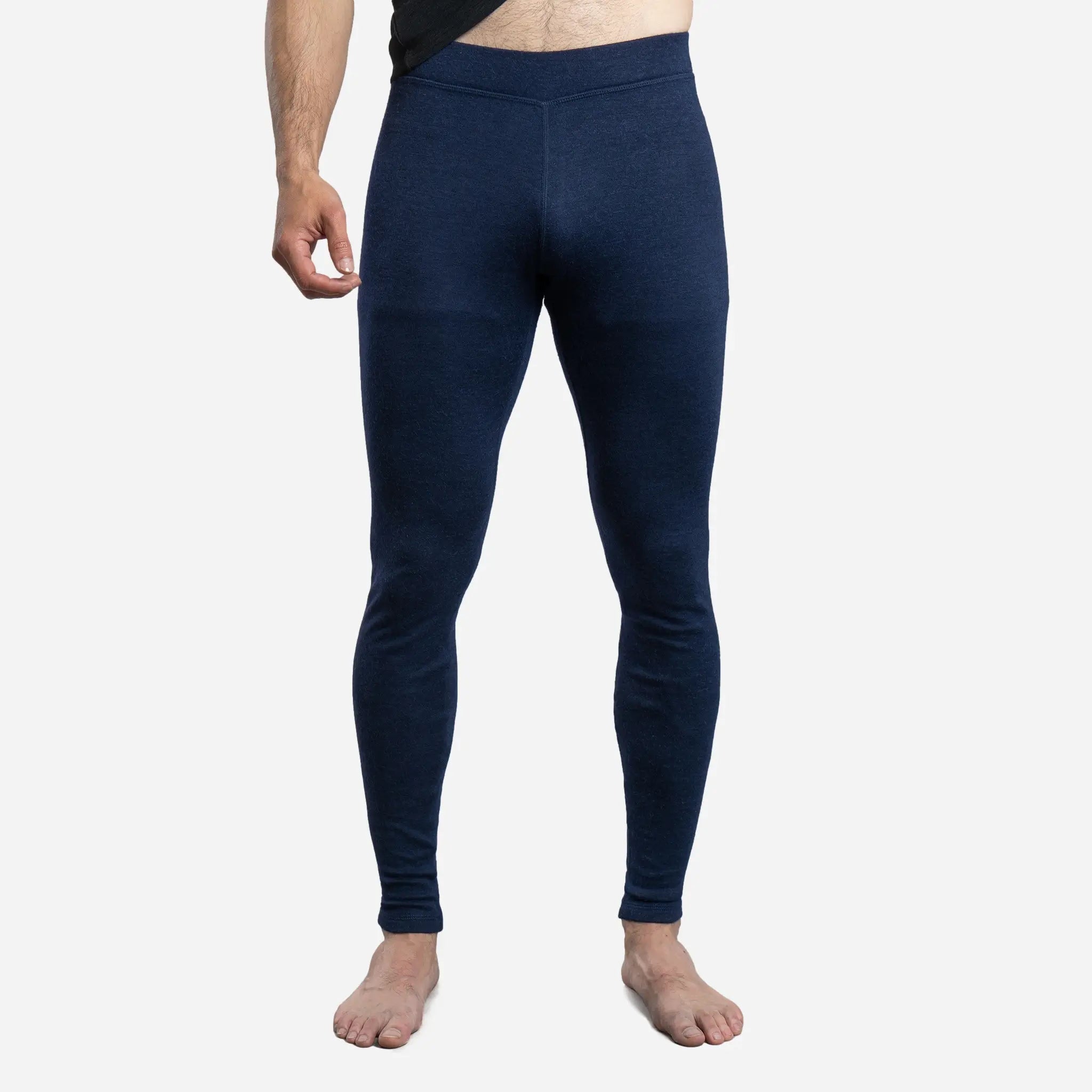 Premium Men's Alpaca Wool Leggings - 300 Lightweight Thermal Base Layer for Hiking, Skiing & Winter Sports - Soft & Breathable Cold Weather Underwear