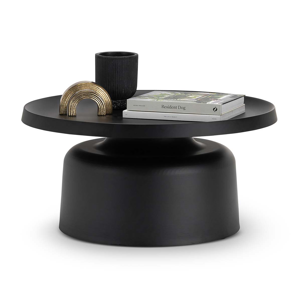 Modern Javi Pedestal Tray Coffee Table - Stylish Living Room Centerpiece for Home Decor, Perfect for Holding Books, Plants & Drinks