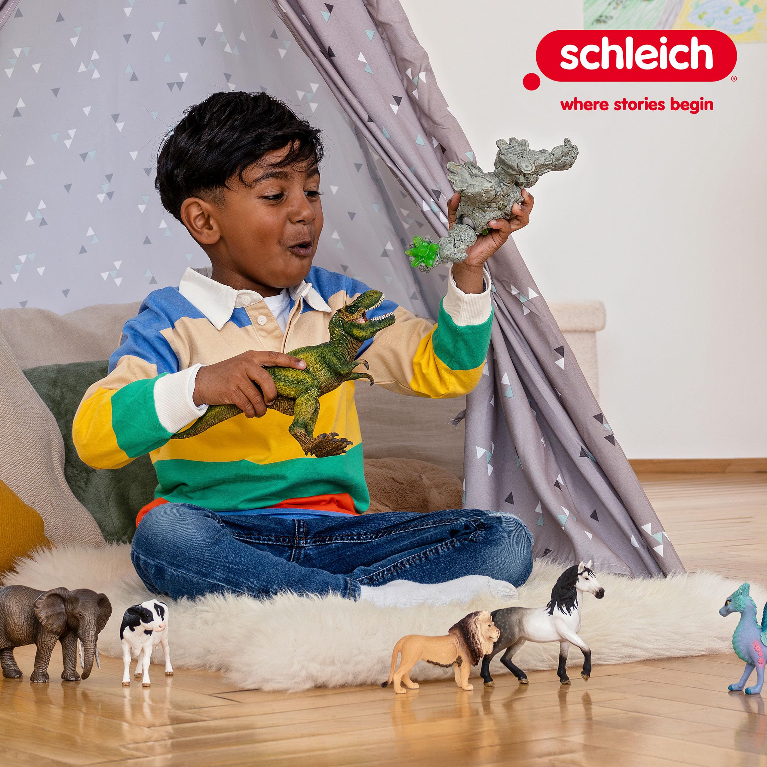 Schleich ELDRADOR CREATURES Jungle Emperor - Articulated Fantasy Dragon Toy with Rotating Wings & Tail | Collectible Action Figure for Boys & Girls Ages 7+ | Imaginative Play, Diorama Display & Gift for Fantasy Lovers