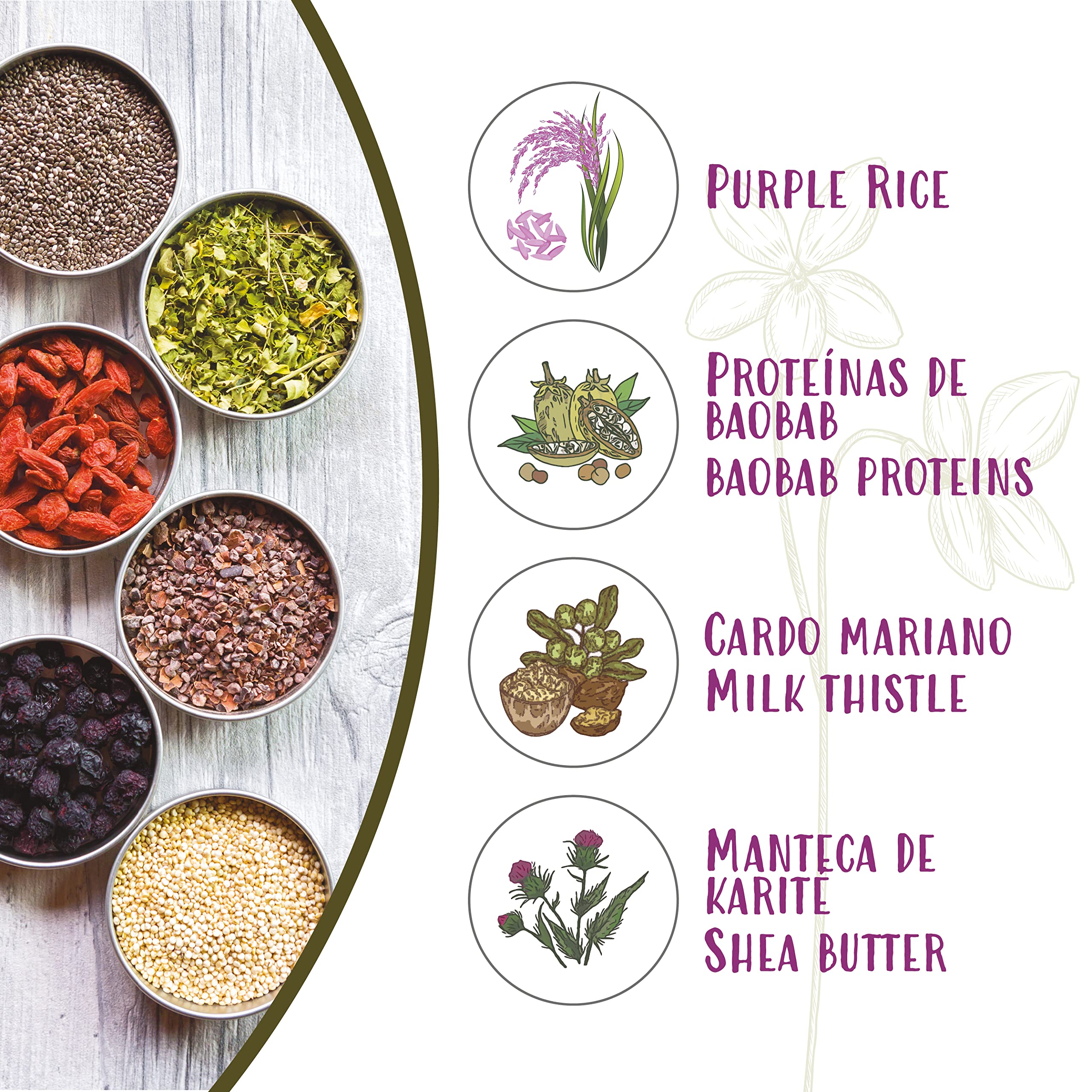 Naturtint Purple Rice Hair Mask - Deep Moisturizing Treatment for Smooth, Shiny & Silky Hair - 99% Natural Ingredients (150ml) | Perfect for Dry, Damaged Hair & Color-Treated Hair Care Routine