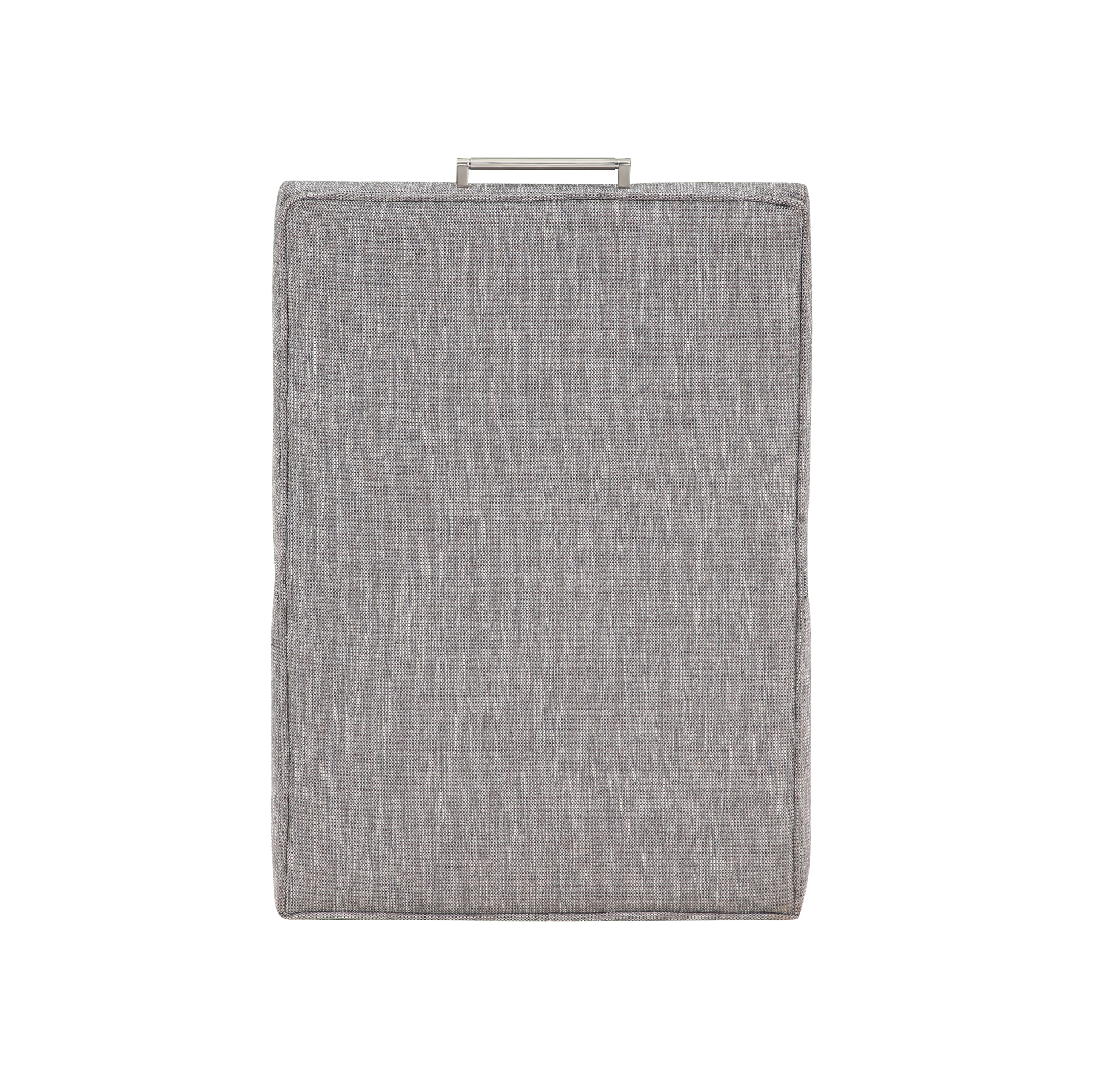 Della Modern Upholstered Castered Office Chair in Ashen Grey - Ergonomic Rolling Desk Chair for Home Office, Conference Room & Study