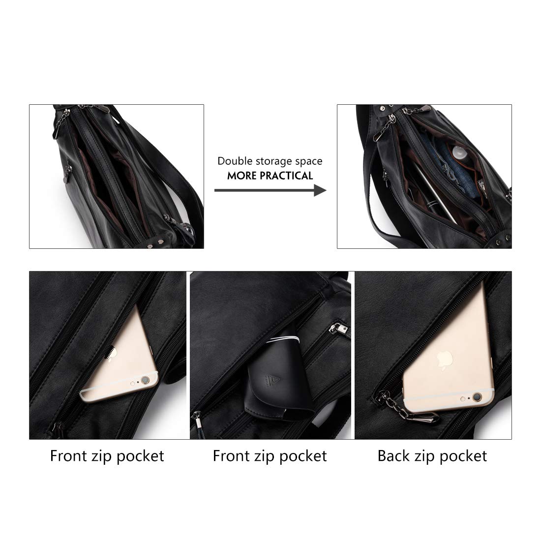 Stylish Women's Crossbody Shoulder Bag - Soft PU Leather Handbag with Multiple Pockets | Perfect for Work, Travel & Everyday Use (Artwell Fashion)