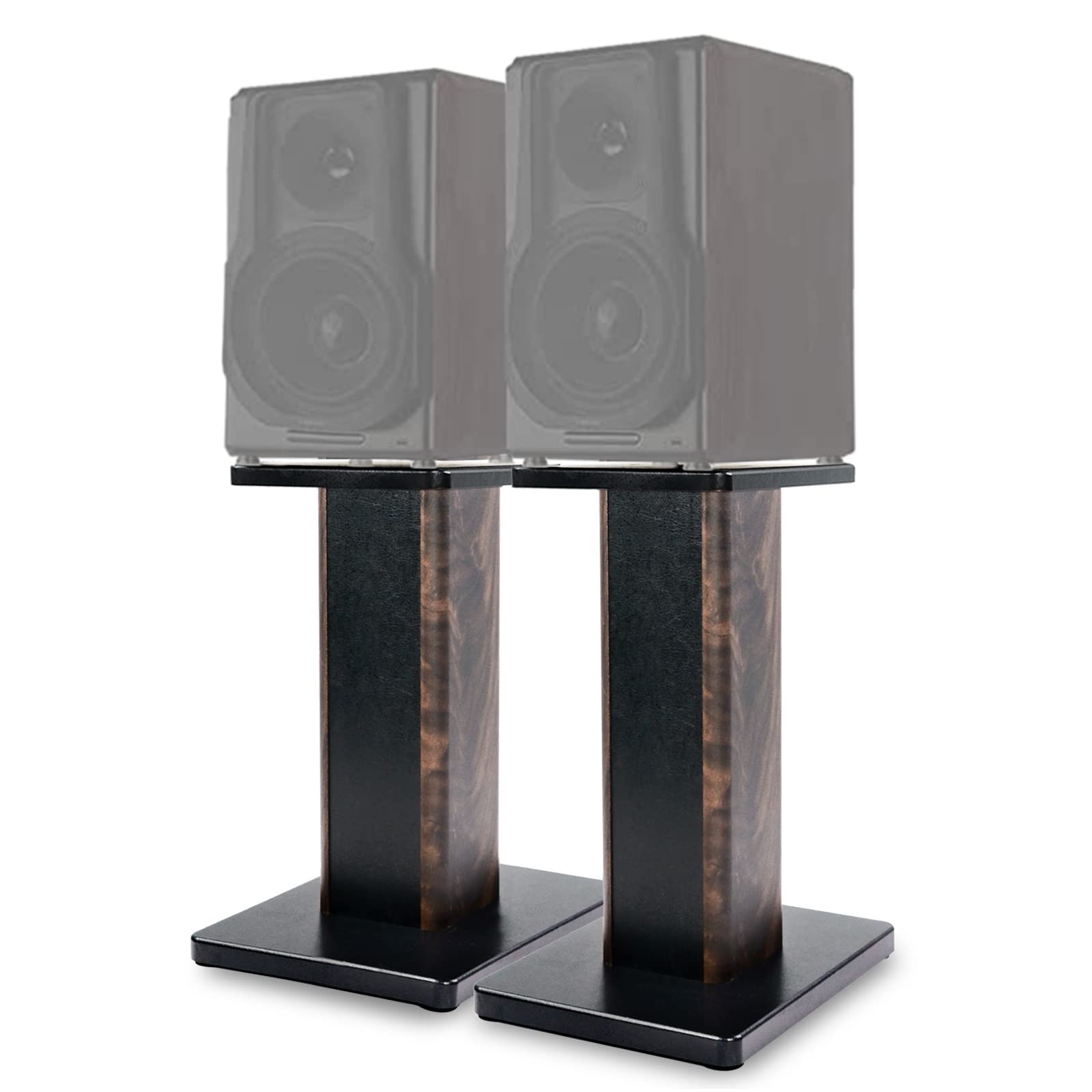 20 Inch (50CM) Wood Speaker Stands - Pair for Home Theater, HiFi, Desktop & Satellite Speakers - Enhanced Audio Listening Experience - Perfect for Home Cinemas, Gaming & Music Studios