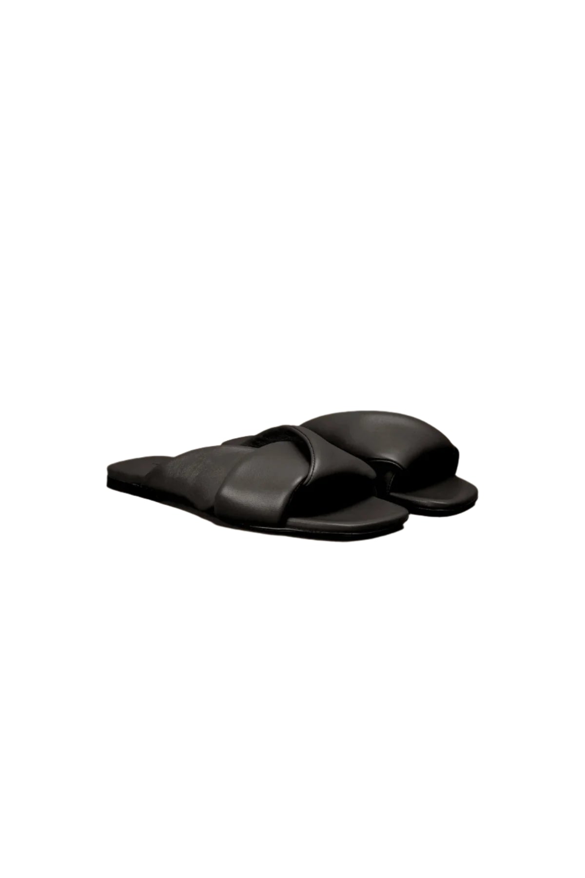 Fascia Inc Flat Mule Shoes for Women - Comfortable Slip-On Loafers in Black (Nero) - Perfect for Casual Wear, Office & Everyday Outfits