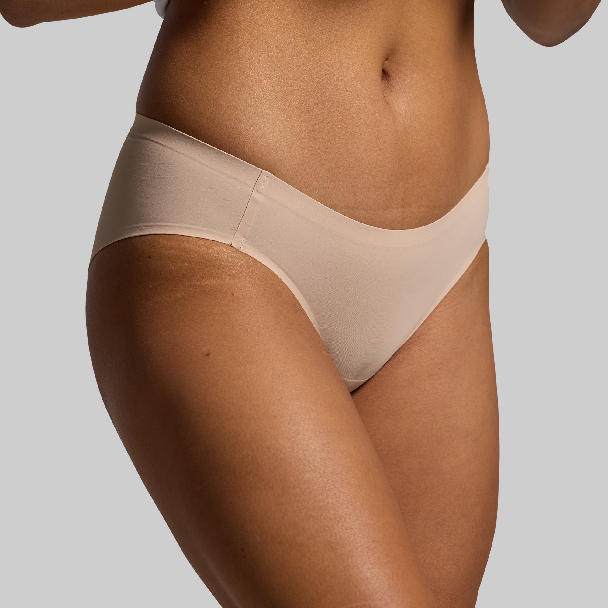BP Seamless Cheeky Underwear - Nude Color Thong Panties for Women | Comfortable Everyday Wear, Yoga & Workout Essentials