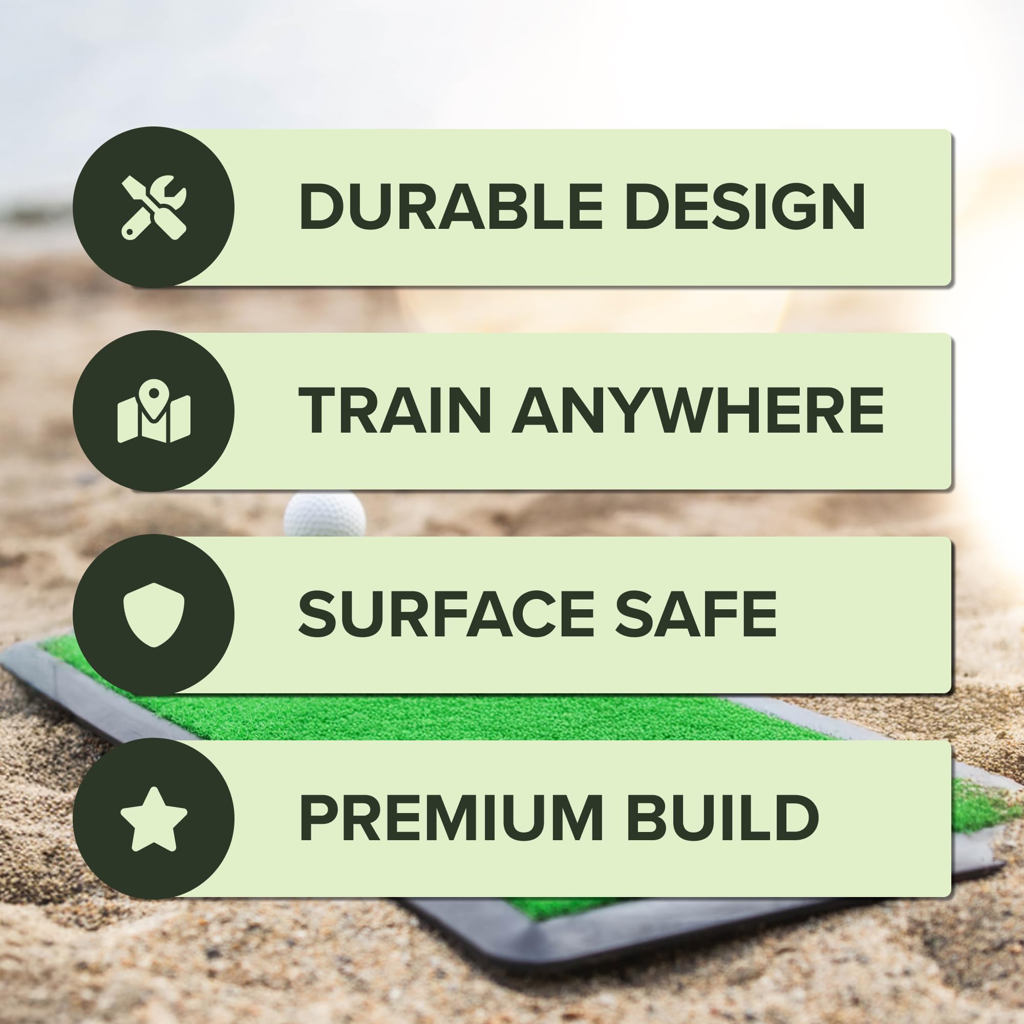 Premium Golf Practice Mat - 12