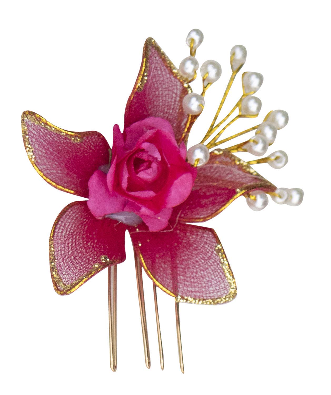 BOXO Flower Hair Pins - Elegant Wedding Hair Accessories for Women & Girls - Perfect for Bridal Hairstyles, Prom, and Special Occasions
