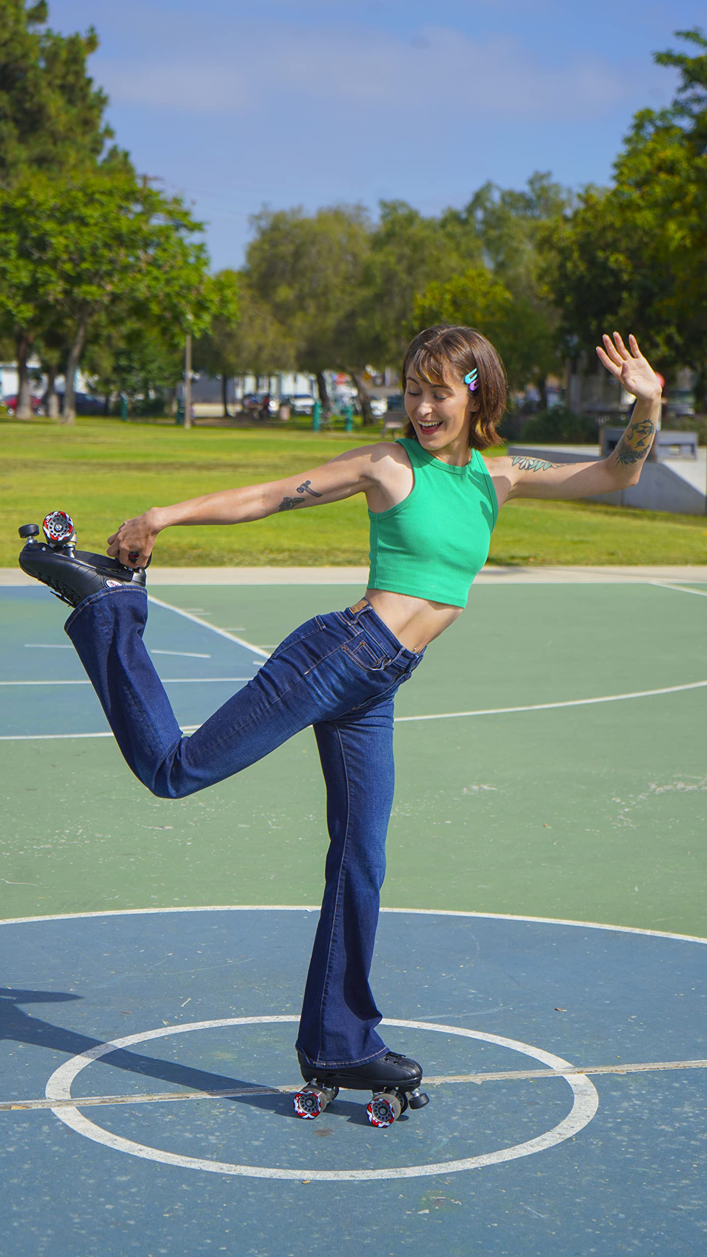 Riedell R3 Roller Skates - Premium Quad Skates for Women & Men, Indoor & Outdoor Use - Perfect for Rinks, Parks, Fitness & Recreational Skating