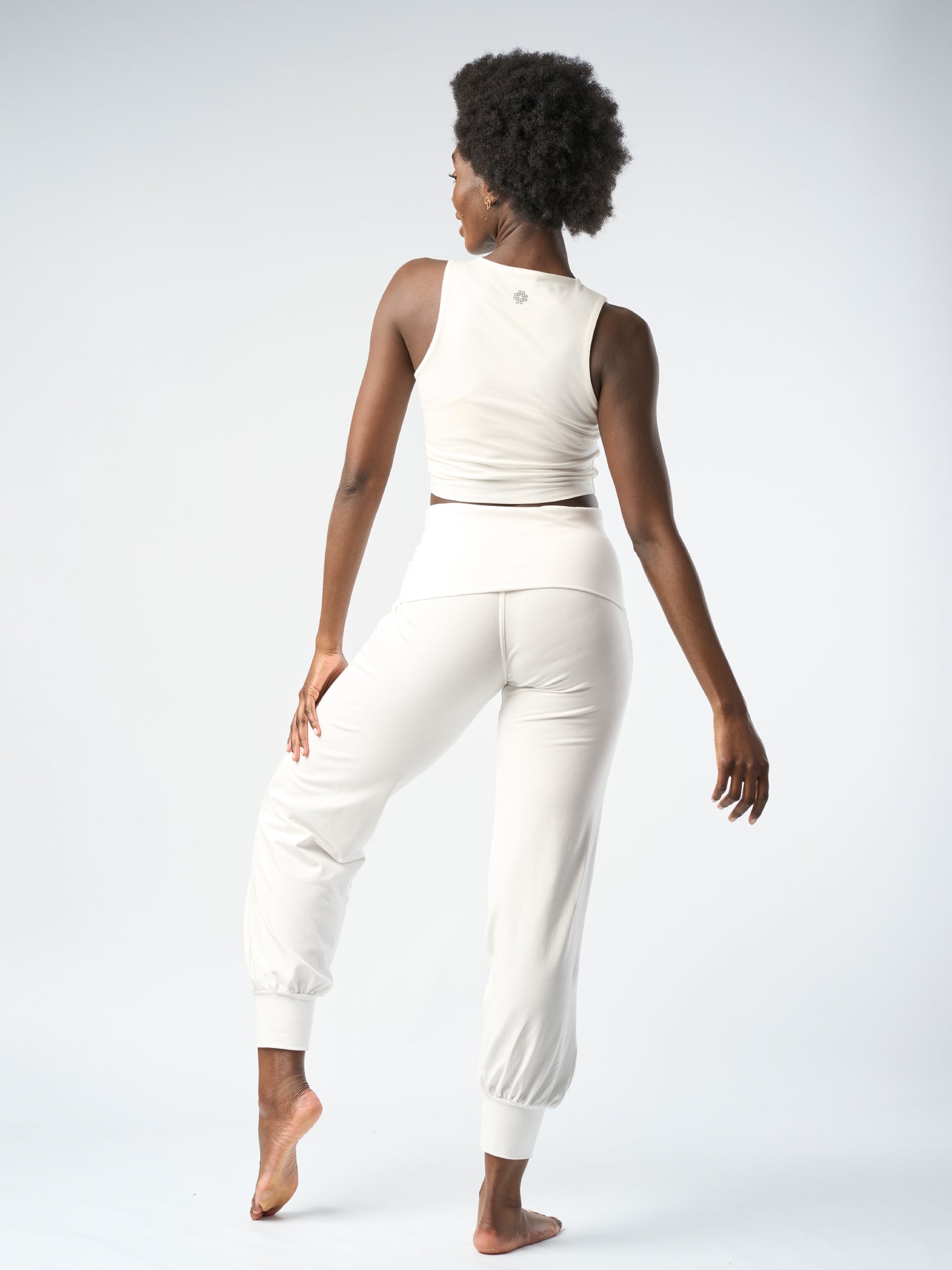 Gossypium Aspire Harem Pants - Natural Cotton Loose Fit Boho Pants for Women | Yoga, Meditation & Lounge Wear