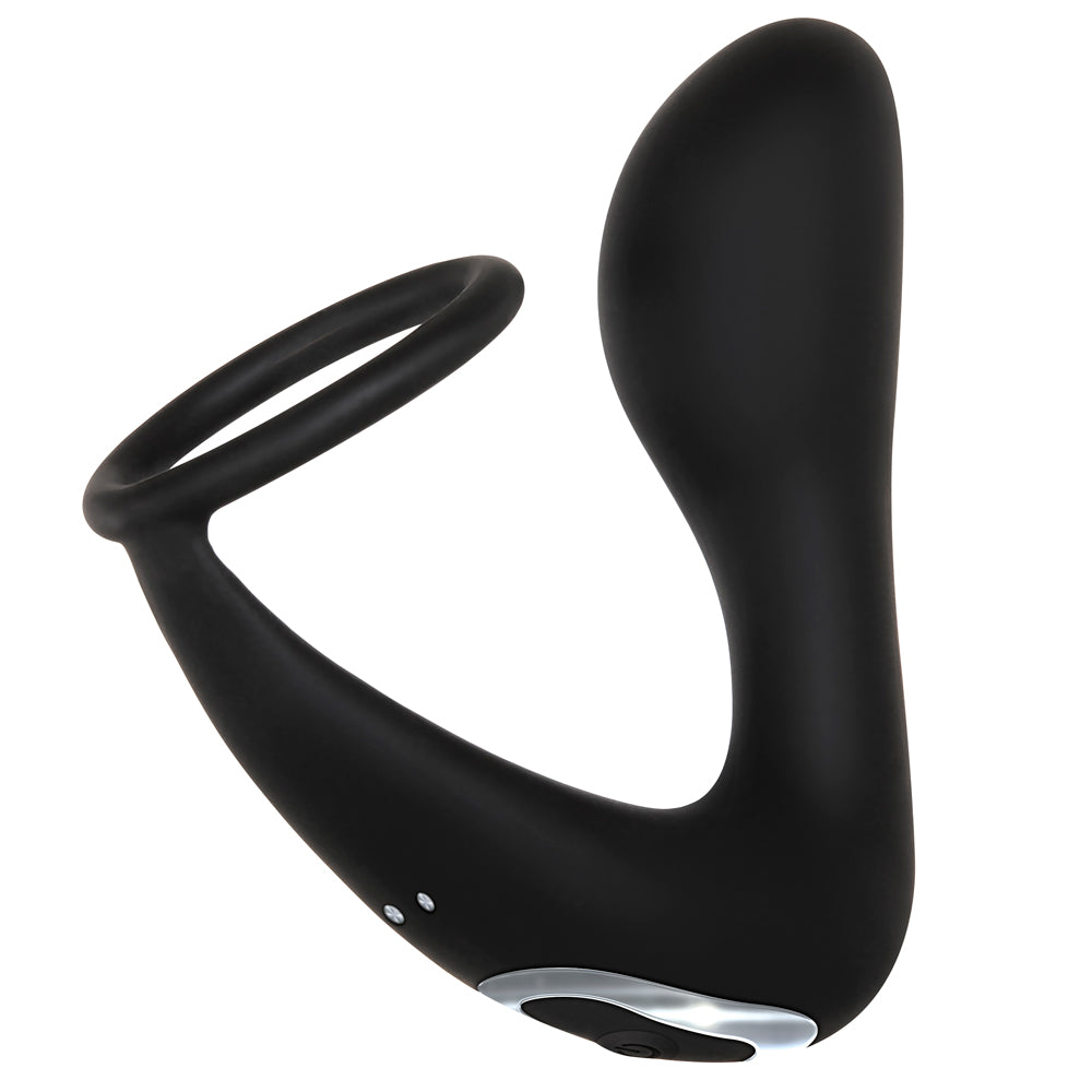 Adam & Eve Rechargeable Prostate Massager with Cock Ring - Powerful G-Spot Stimulator for Men, Perfect for Solo Play & Couples Intimacy