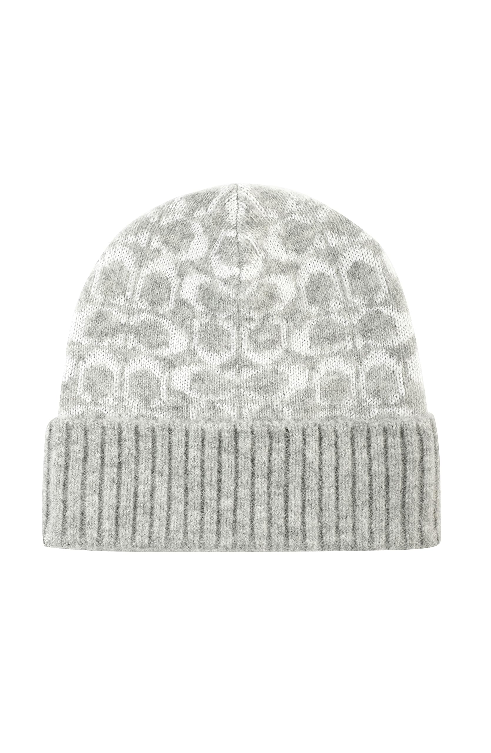Coach Women's Metallic Signature C Jacquard Beanie Hat - Winter Warm Knit Beanie for Women - Fashionable Cold Weather Accessory for Outdoor Activities