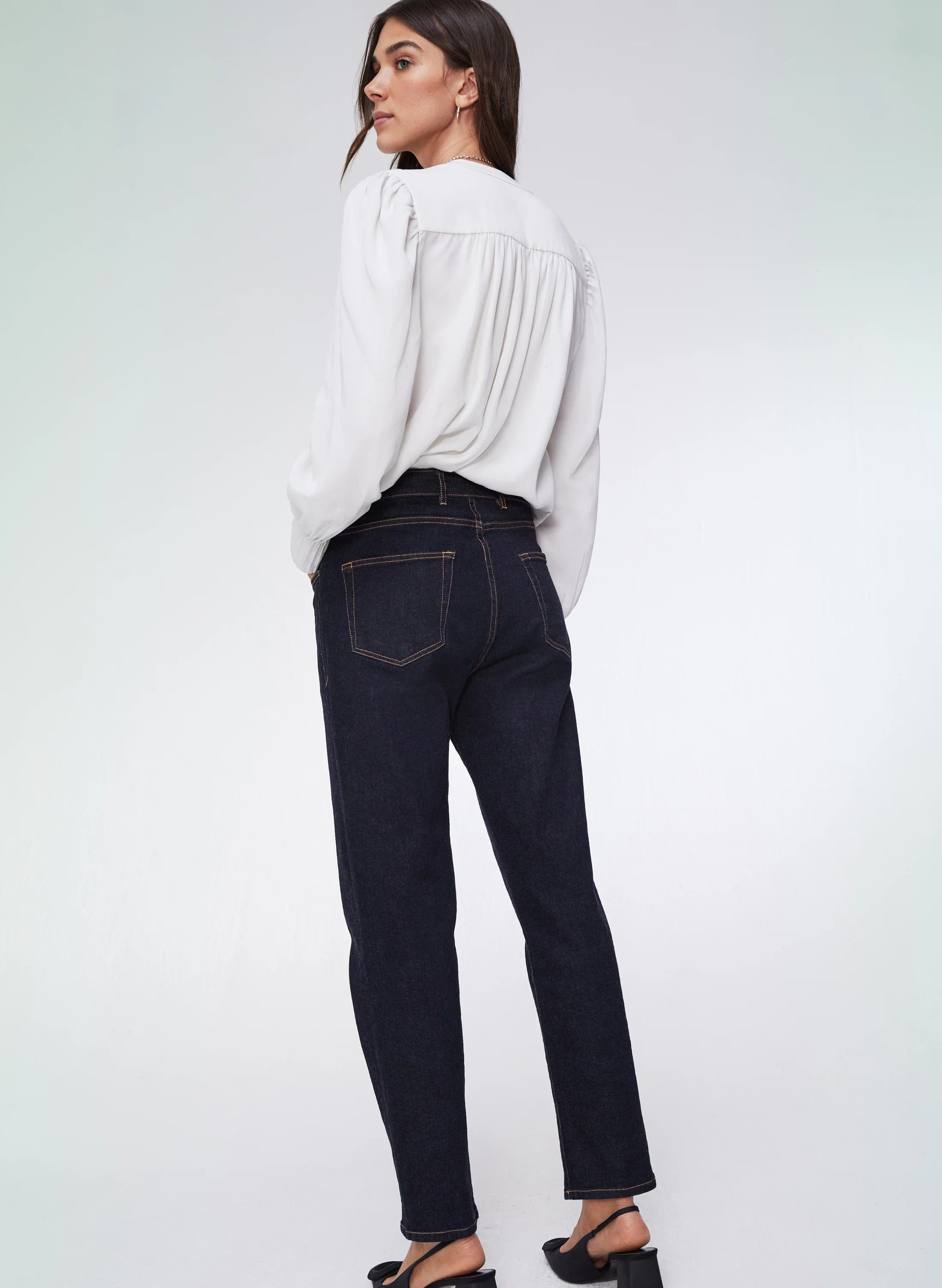 Annika TENCEL™ Blouse - Pure White Women's Casual Shirt | Eco-Friendly TENCEL Fabric | Perfect for Office Wear & Summer Outfits