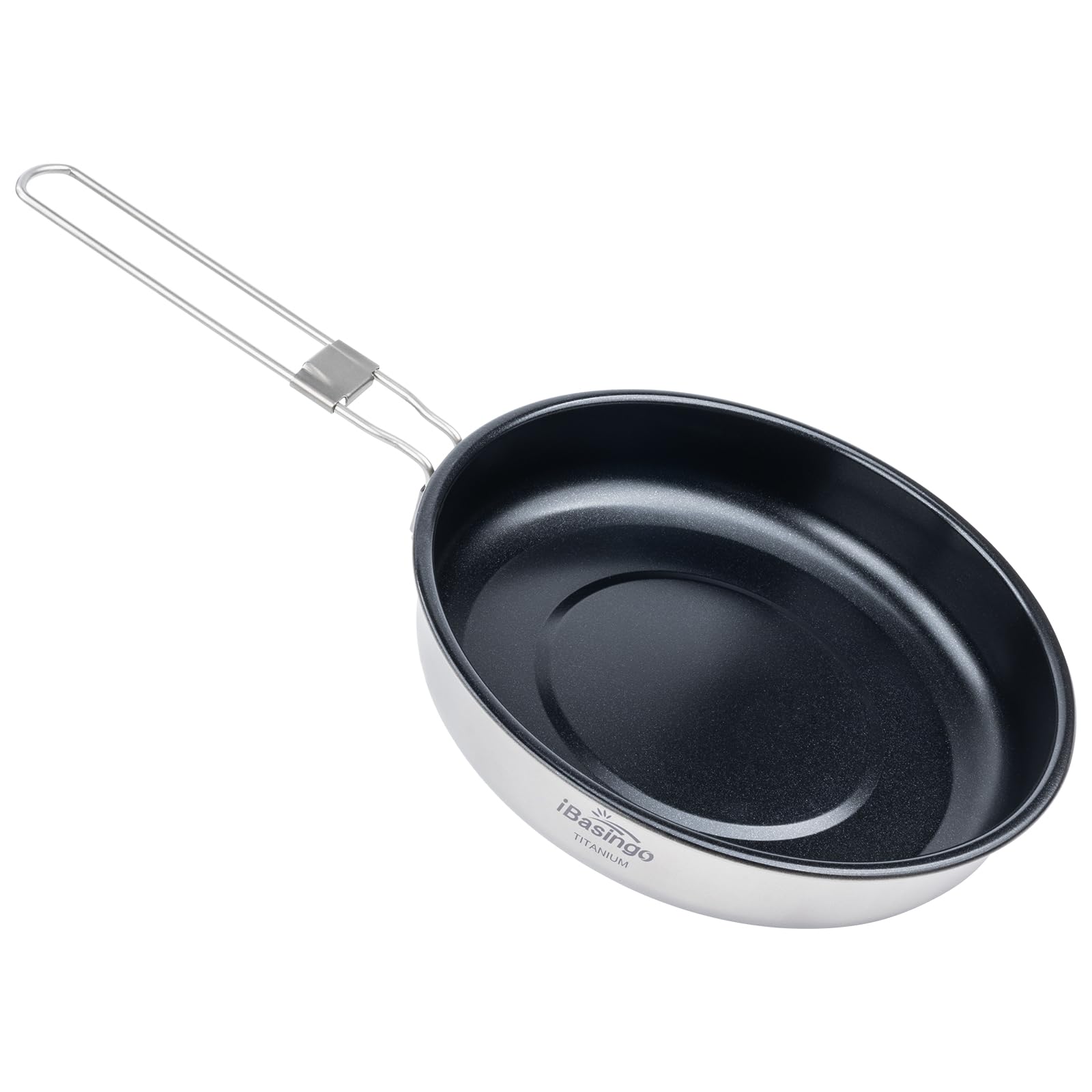 iBasingo 1500ml Titanium Non-Stick Frying Pan with Folding Handle - 22cm/8.67