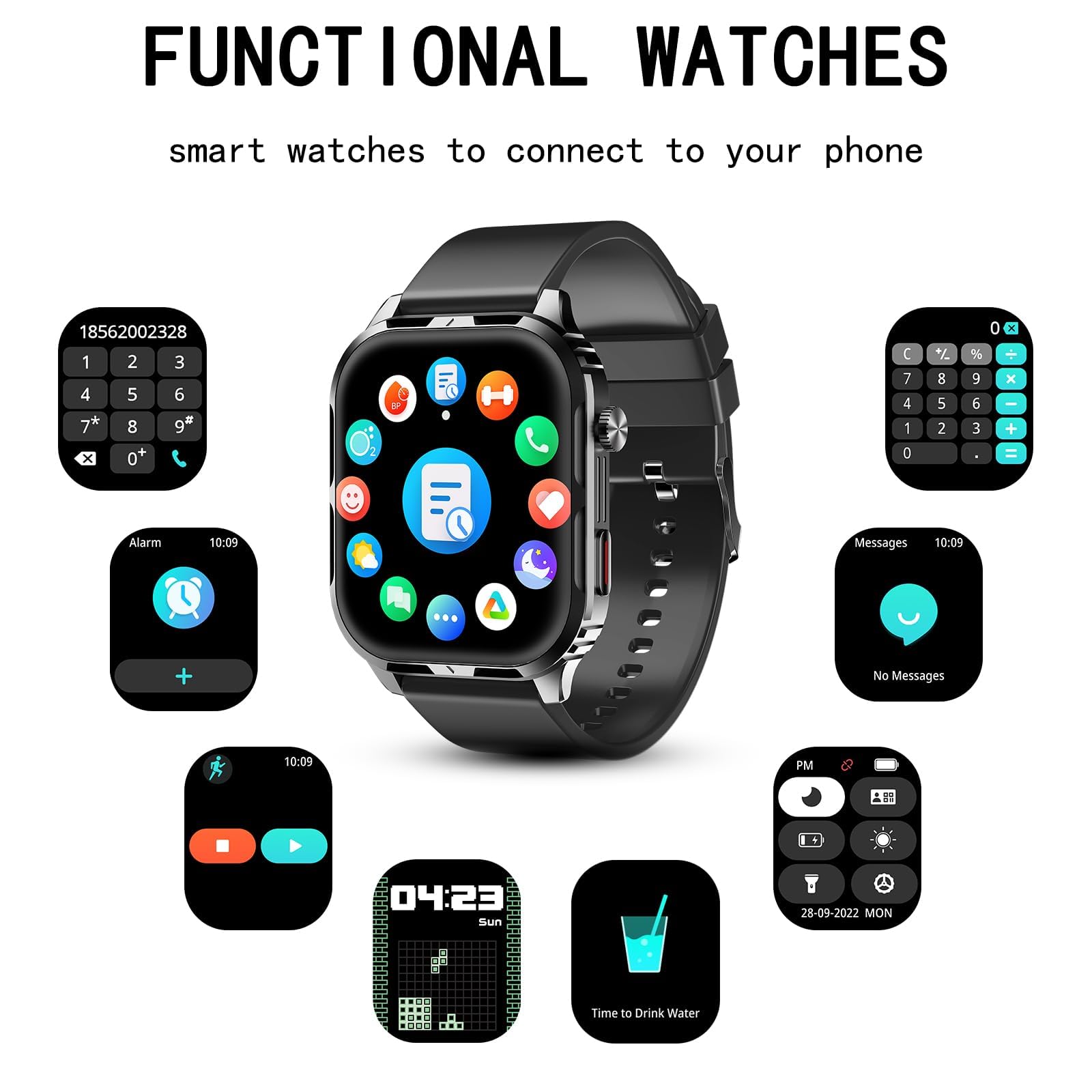 Smart Watch for Men & Women - 2.1