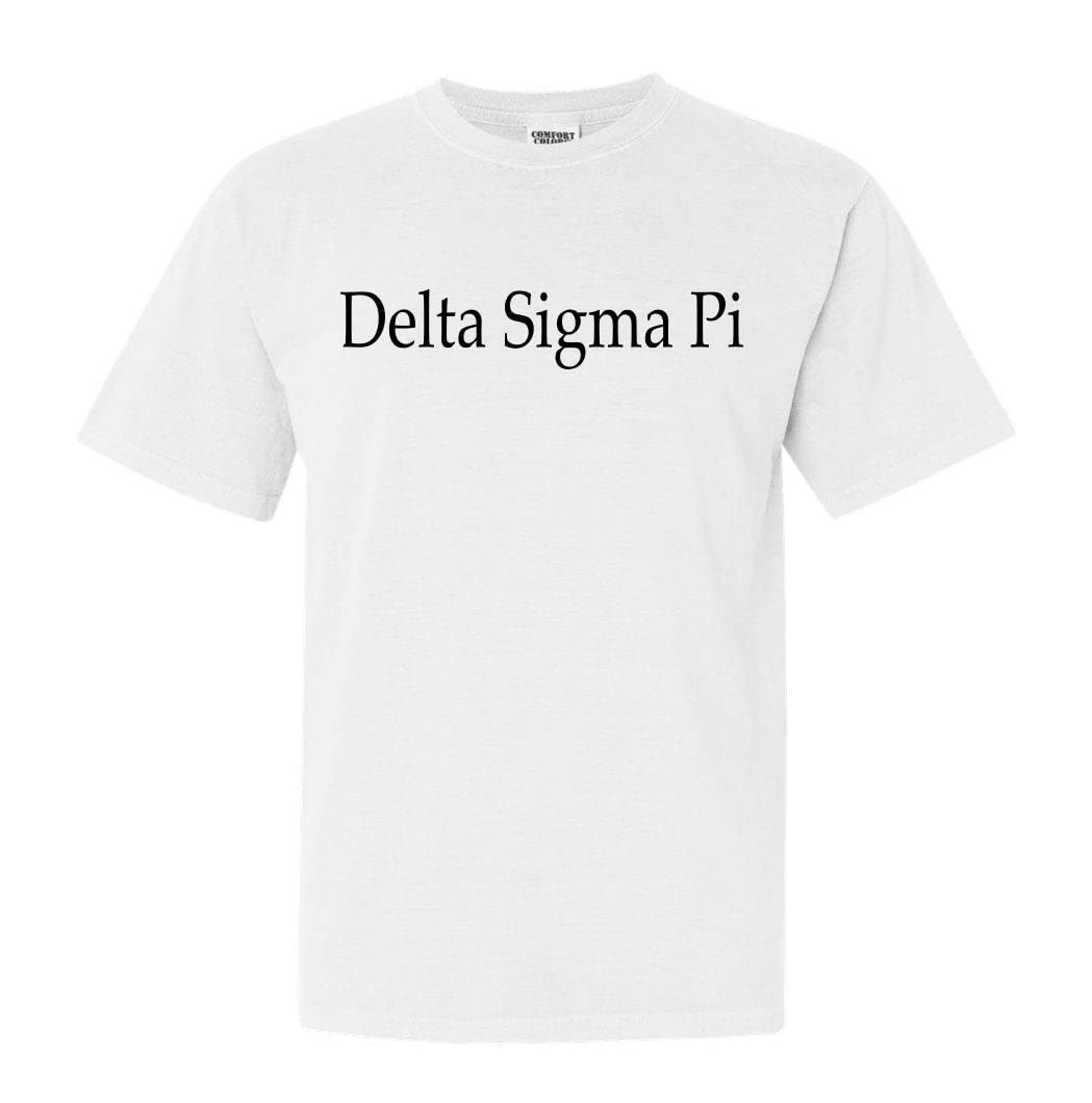 Delta Sigma Pi Comfort Colors T-Shirt - Soft Cotton Crewneck Tee for Fraternity & College Events | Casual Wear & Greek Life Apparel