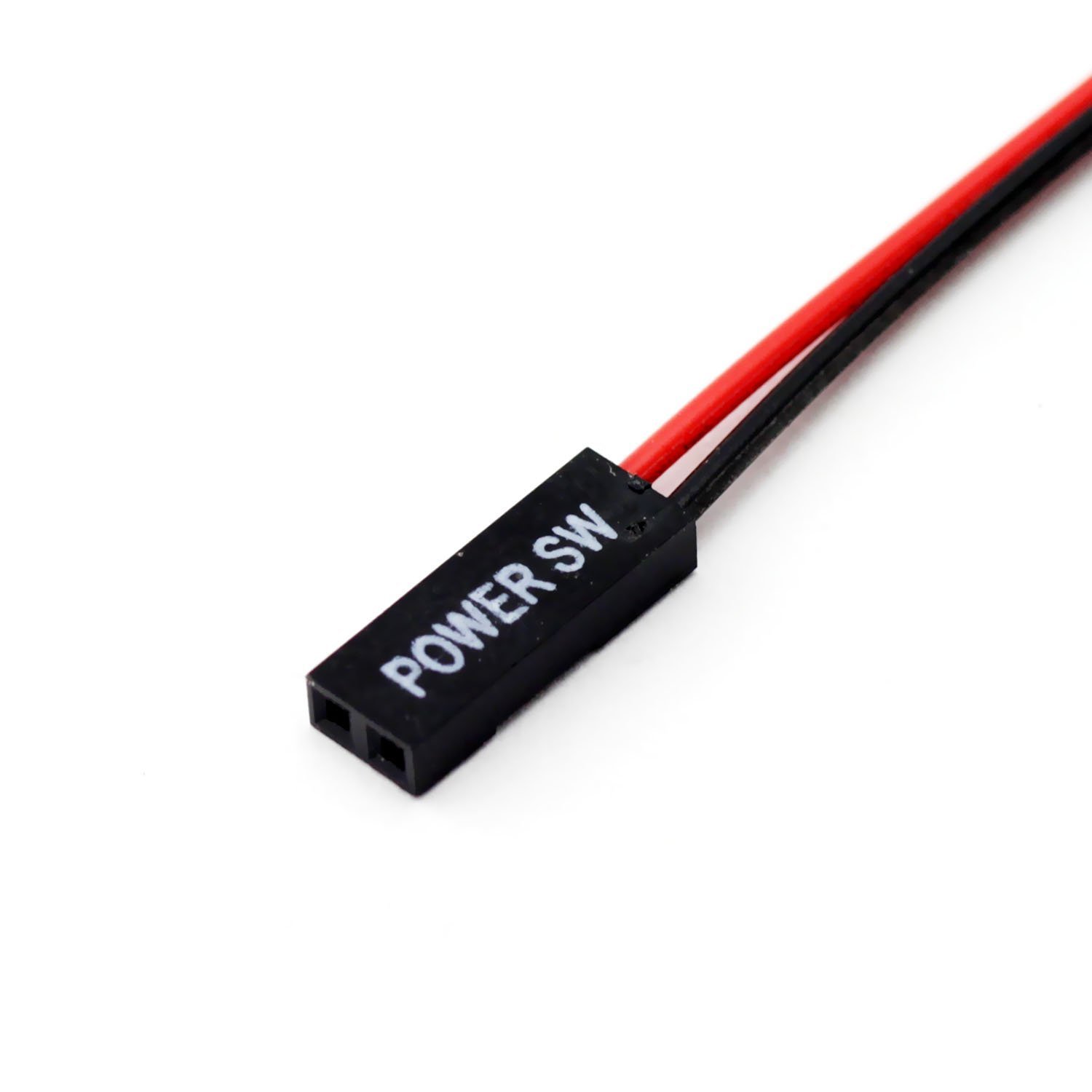 Saim 2-Pin ATX PC Power Switch Cable with On/Off Button - 5 Pack for Computer Case Modding & DIY PC Builds - Perfect for Gaming Rigs, Workstations & Home Office Setups