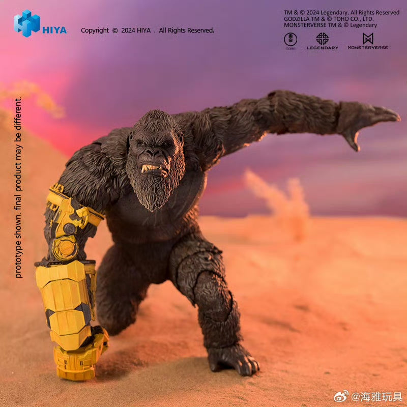 Pre-Order Hiya 6-Inch 16cm Godzilla vs Kong The New Empire Kong B.E.A.S.T. Glove Version Action Figure - Highly Detailed Collectible for Movie Fans & Display