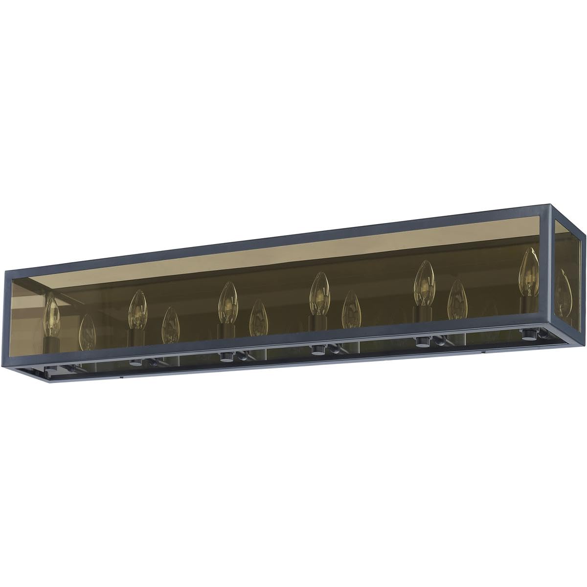 Z-Lite 6 Light Vanity Bathroom Light Fixture 802-6V-MC, Charcoal Finish - Perfect for Modern Bathroom, Powder Room & Dressing Area Lighting
