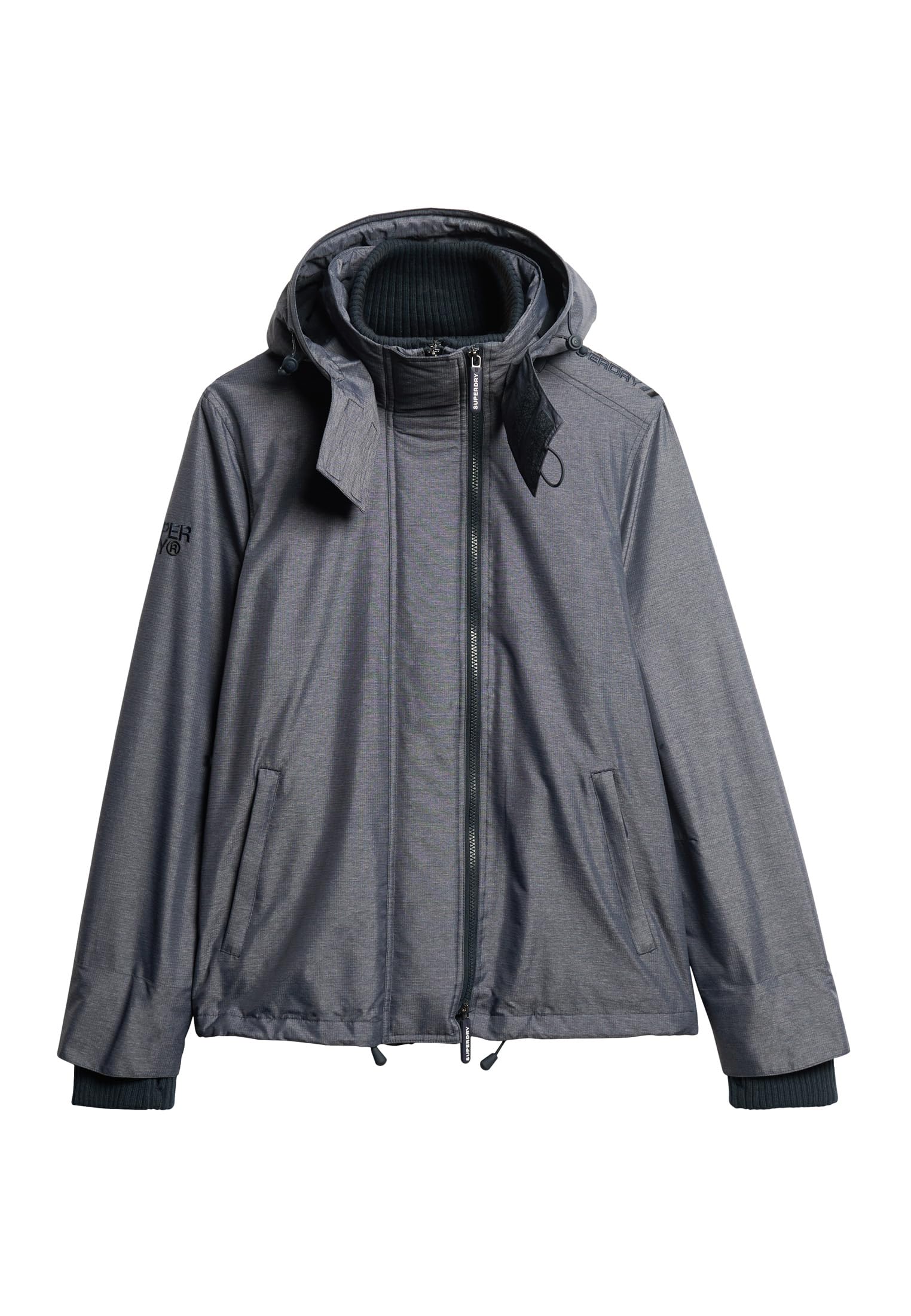 Superdry Men's Waterproof Rain Jacket - Lightweight Windbreaker for Outdoor Hiking, Camping & Travel - Durable Weatherproof Coat with Hood