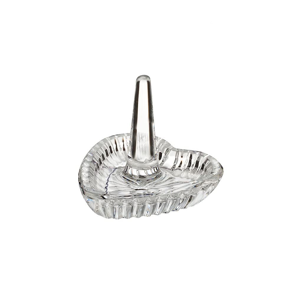 Waterford Giftology Heart-Shaped Ring Holder - Elegant Jewelry Organizer for Wedding, Engagement & Gift Giving - Perfect for Dresser, Vanity & Bathroom Decor