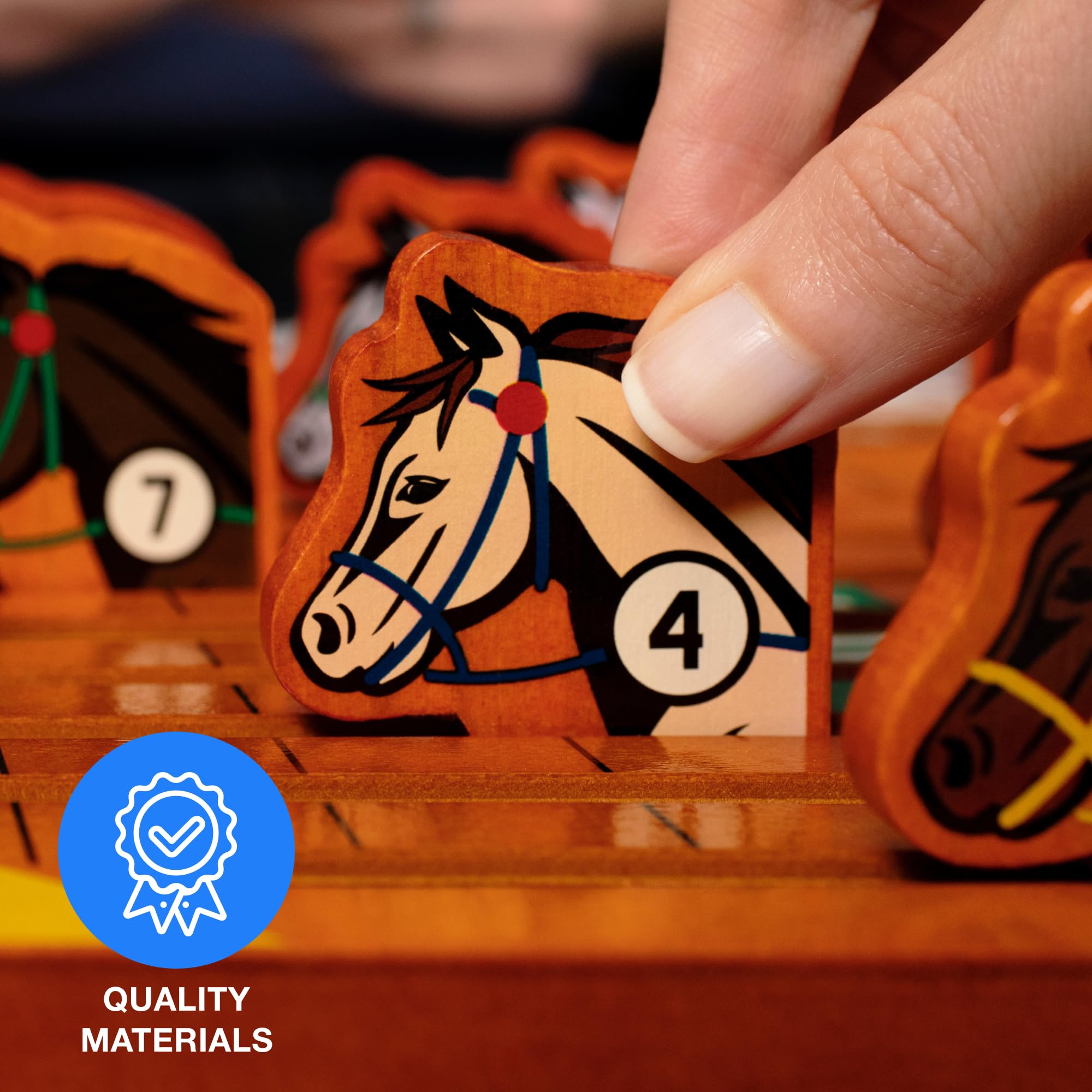 Derby Day Horse Racing Board Game - Vintage Family & Adult Party Game with Low-Stakes Gambling | Includes Game Board, Cards, Dice & Paper Money | Perfect for Game Nights, Themed Parties & Casino Night Entertainment