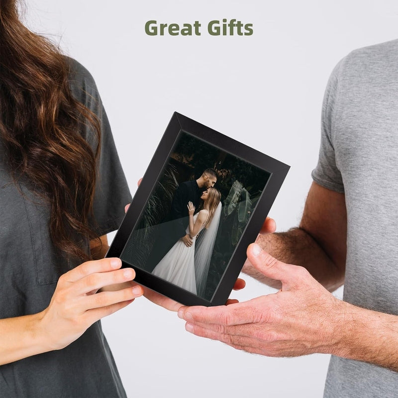 10 Pack Wooden Picture Frames - Wall Mount or Tabletop Display for Home Decor, Office, Wedding Photos & Artwork