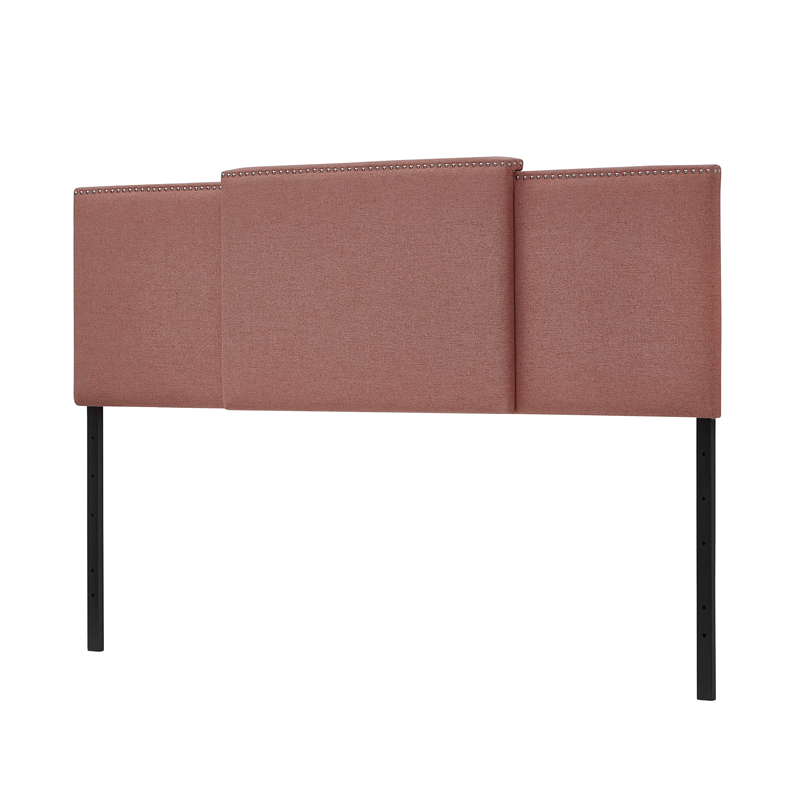 Ball & Cast Upholstered Headboard for King/Queen/Full Size Beds - Soft Pink Fabric Bed Frame Headboard | Perfect for Master Bedroom, Guest Room & Apartment Decor