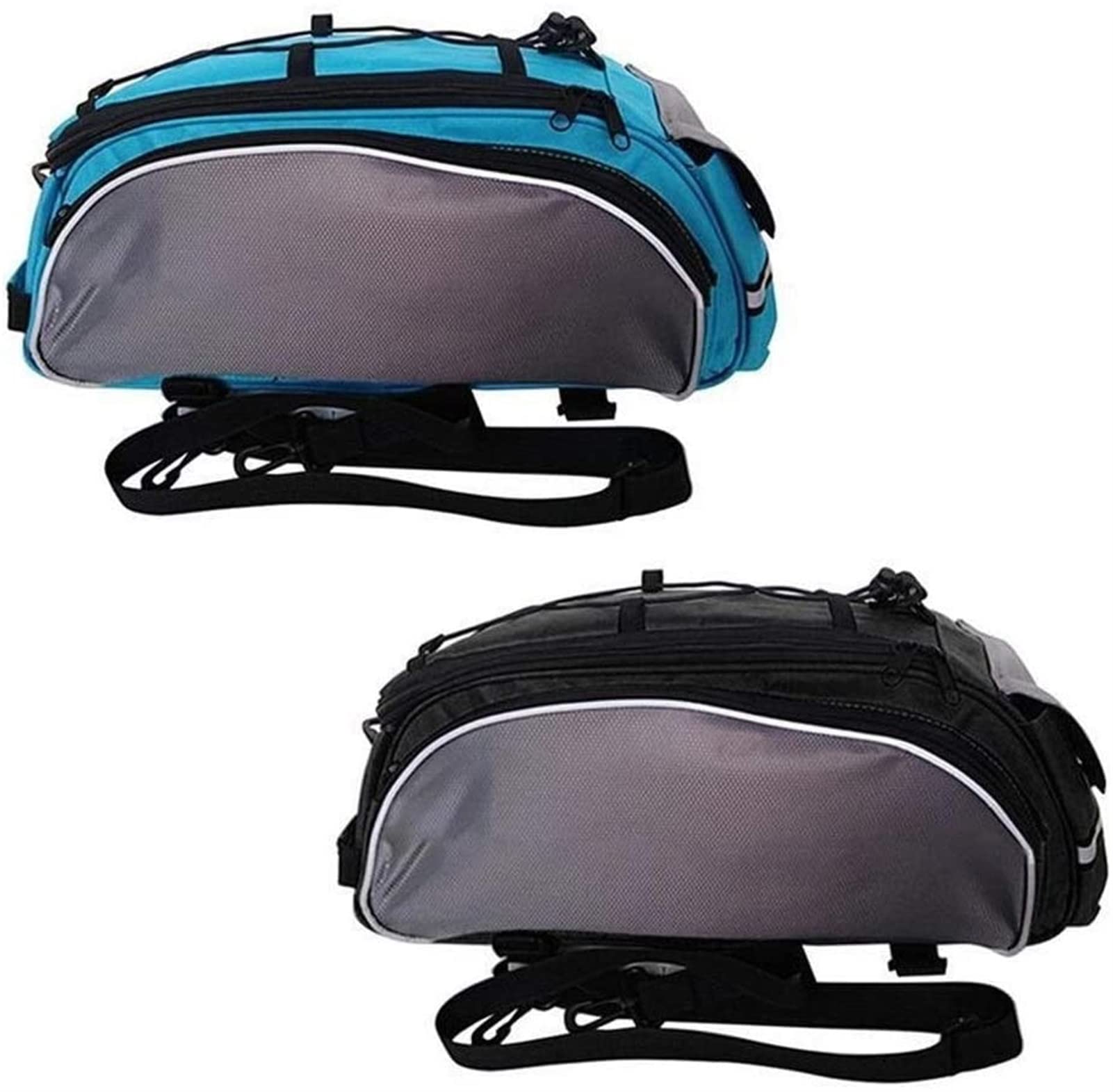 Universal Bike Tail Bag - 13L Waterproof Rear Bicycle Saddle Bag with Shoulder Strap, Multifunctional Cycling Storage for Commuting, Touring & Outdoor Adventures