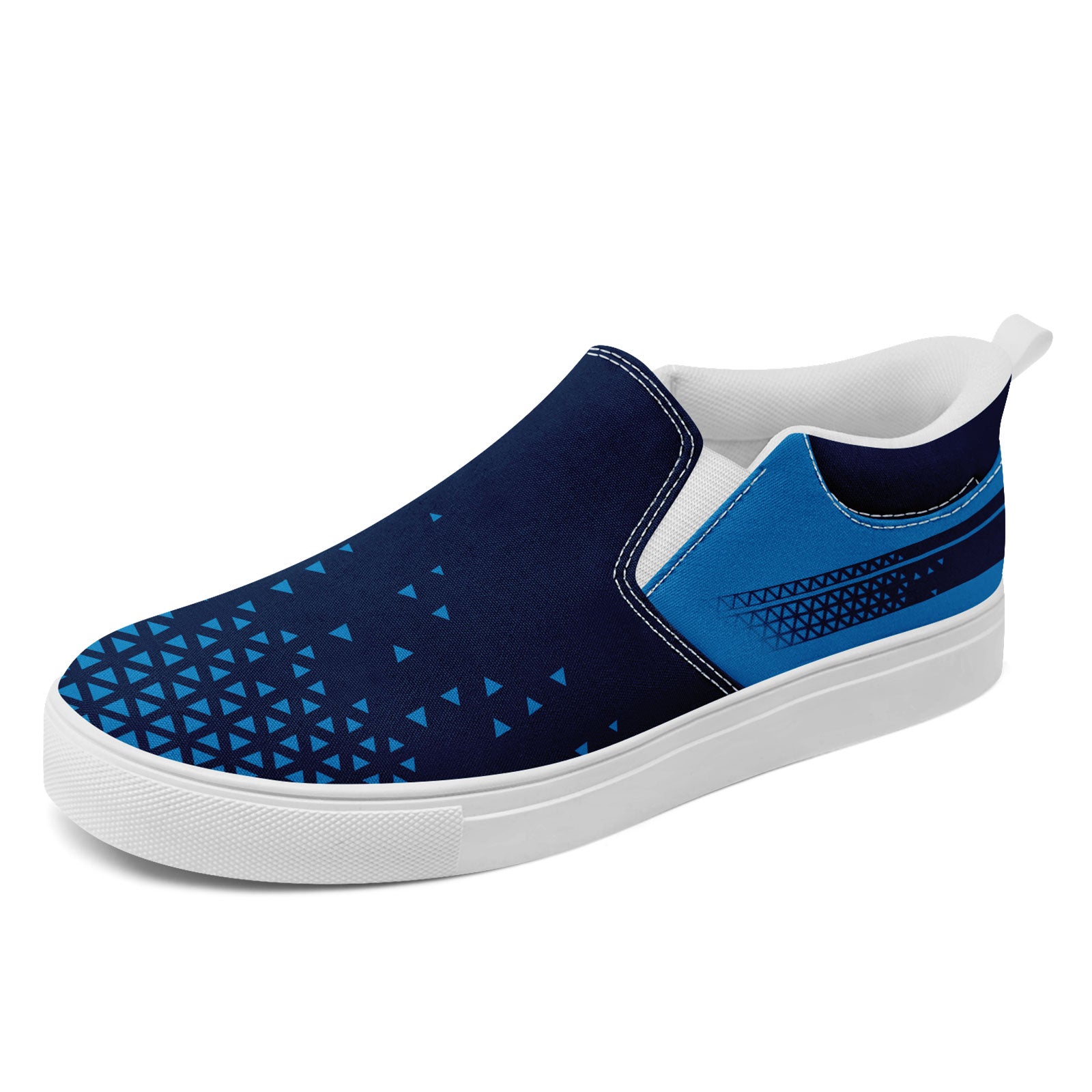 Custom Personalized Slip-On Canvas Sneakers for Men & Women - Handmade Breathable Comfortable Shoes for Casual Wear, Walking & Travel - FN071 E023042