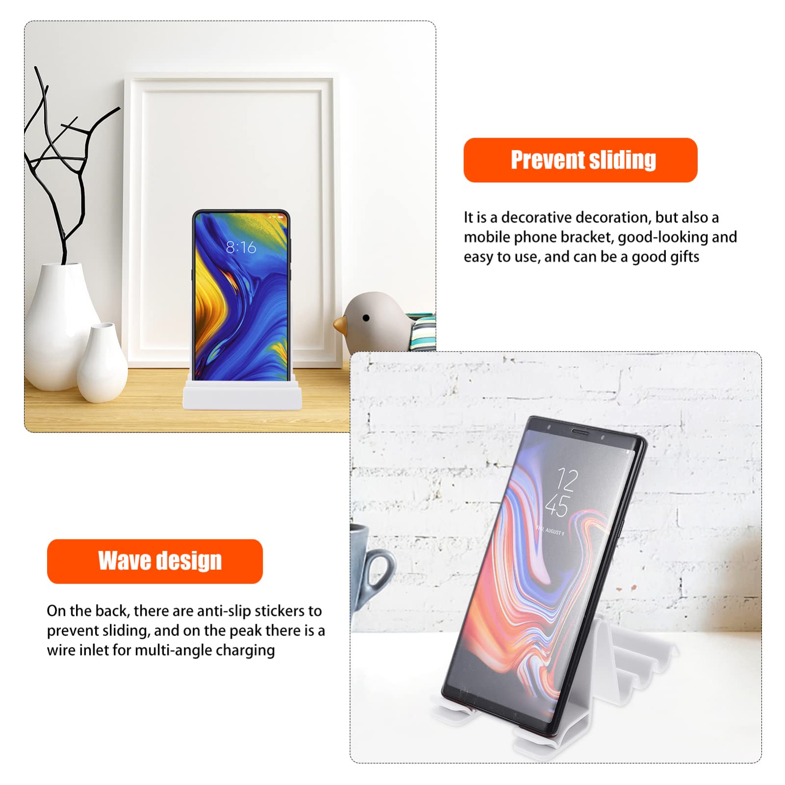 Portable Phone Stand for Dorm & Office - Adjustable Multi-Angle Tablet Holder with Sturdy ABS Construction - Perfect for Watching Videos, Video Calls & Hands-Free Reading