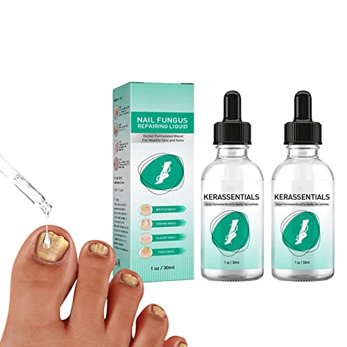Kerassentials Toenail Fungus Treatment Oil - 2 Pack | Natural Nail & Skin Care Solution for Fungal Infections | Fast-Acting Formula for Healthy Toenails & Feet | Perfect for Athletes, Swimmers & Active Lifestyles