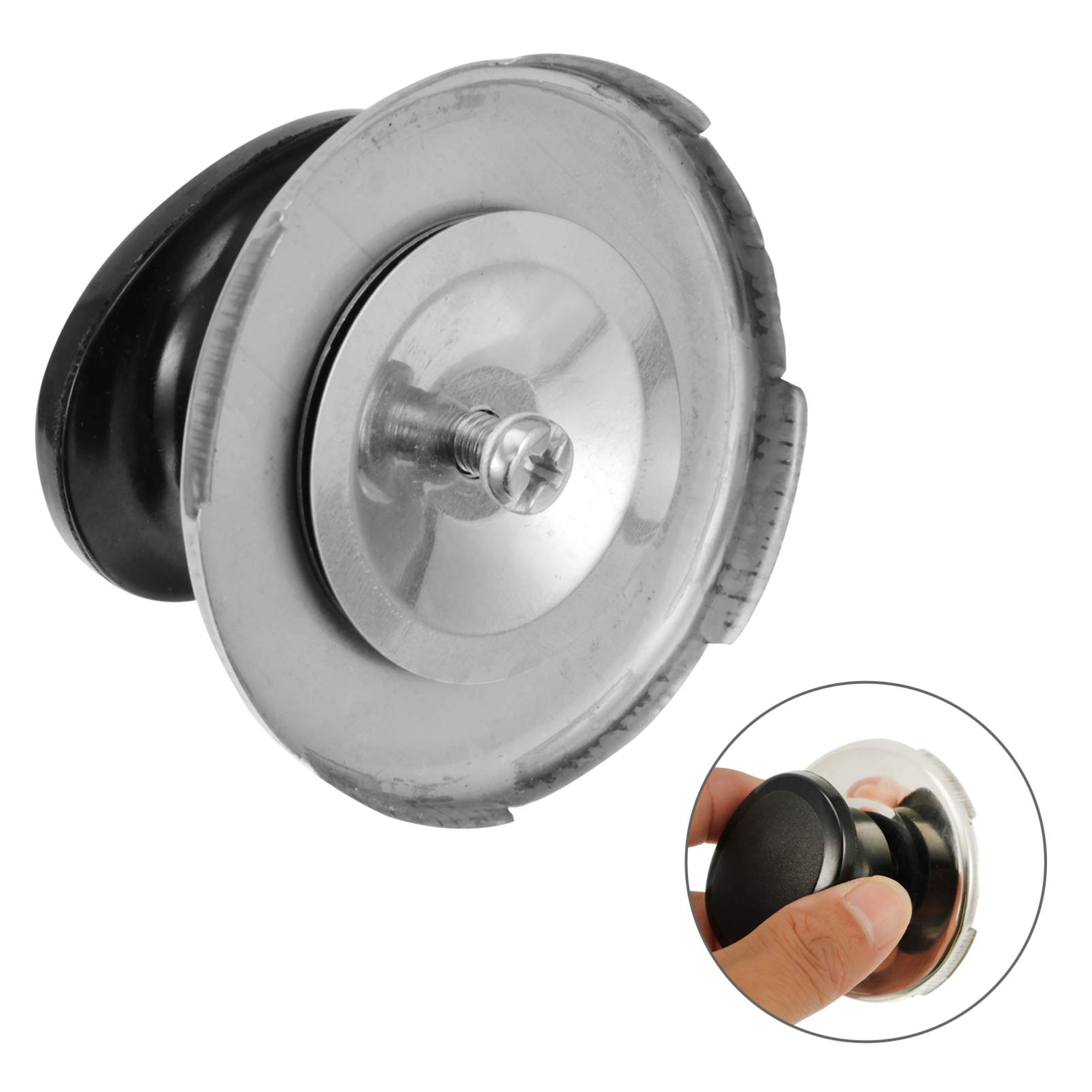Hemoton 4-Piece Stainless Steel Tea Kettle Lid Knobs - Heat Resistant Pot Handle Replacement for Stovetop Kettles - Perfect for Tea Making, Cooking & Kitchen Safety (Vocalize Model)