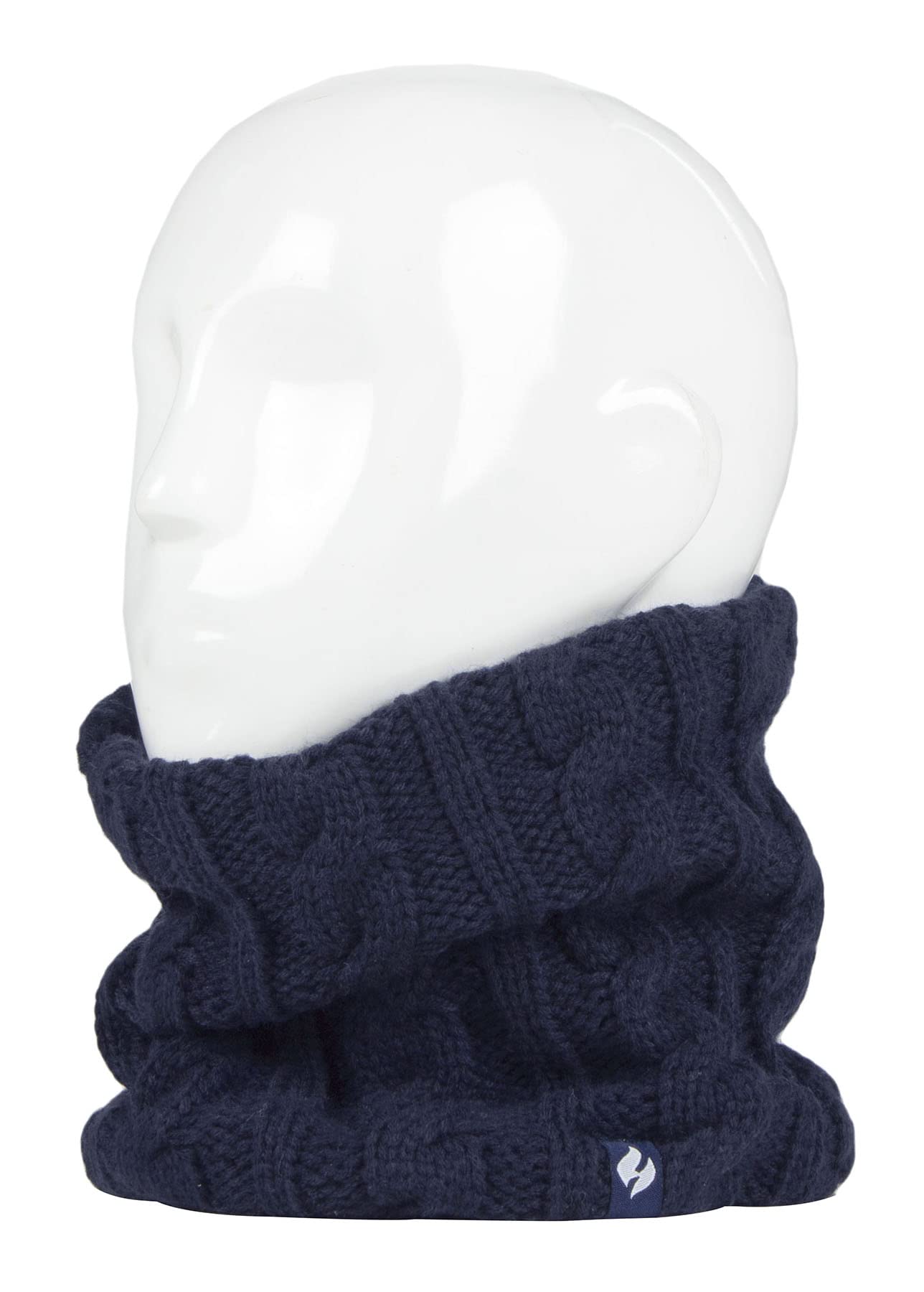 Heat Holders Women's Thermal Winter Fleece Cable Knit Hat, Neck Warmer & Convertible Gloves Set - Cold Weather Accessories for Skiing, Snowboarding & Outdoor Activities
