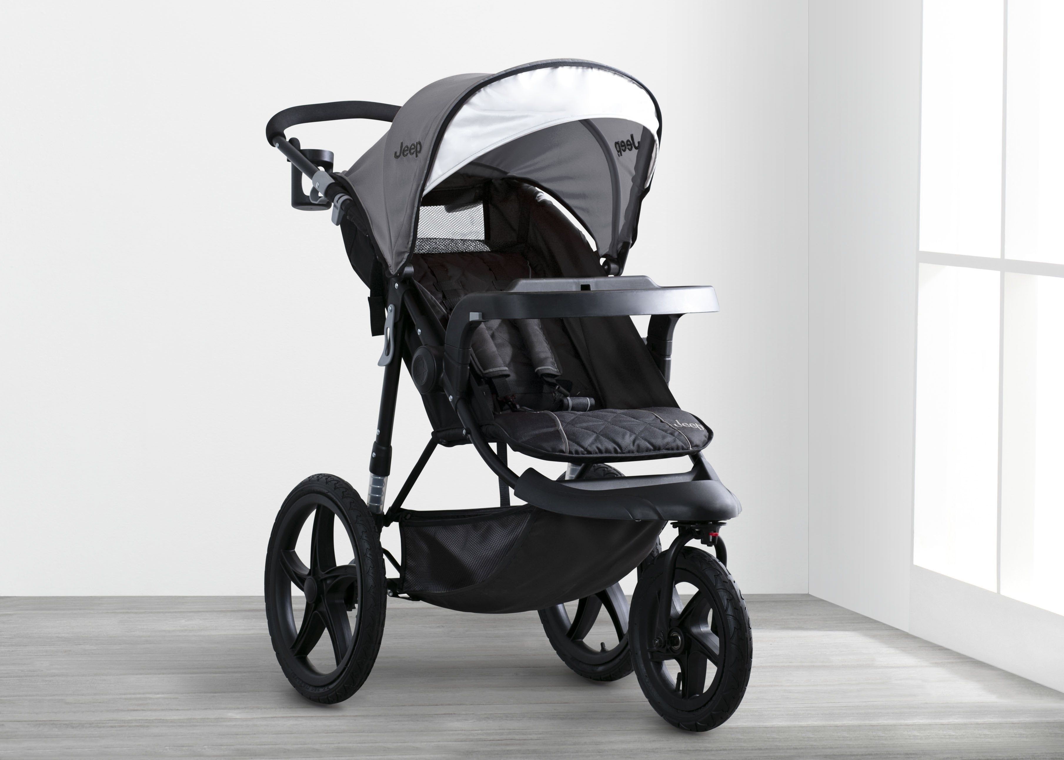 Jeep® Classic Jogging Stroller - All-Terrain Baby Jogger with Adjustable Handle & Shock Absorption for Running, Walking & Outdoor Adventures