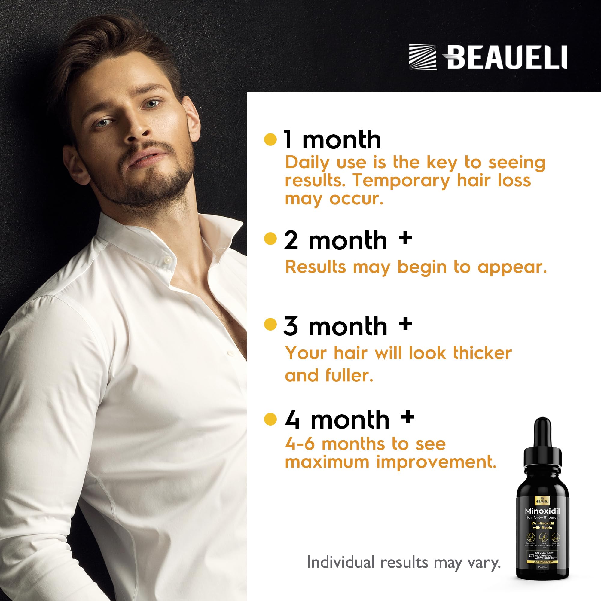 5% Minoxidil Hair Growth Treatment for Men & Women - Extra Strength Hair Loss Serum for Faster, Stronger, Thicker Hair - 3 Pack (1oz Bottles) - Perfect for Daily Use & Revitalizing Thinning Hair at Home