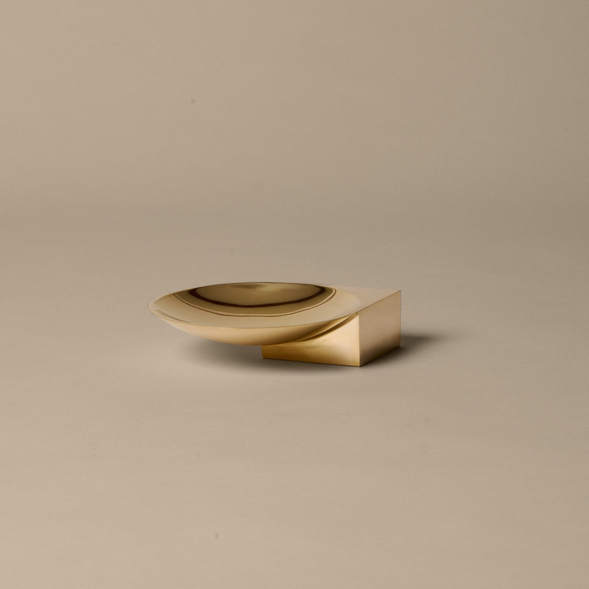 FERM LIVING Santany Brass Bowl - 14cm Diameter - Elegant Home Decor for Dining Table, Kitchen Counter & Shelf Styling