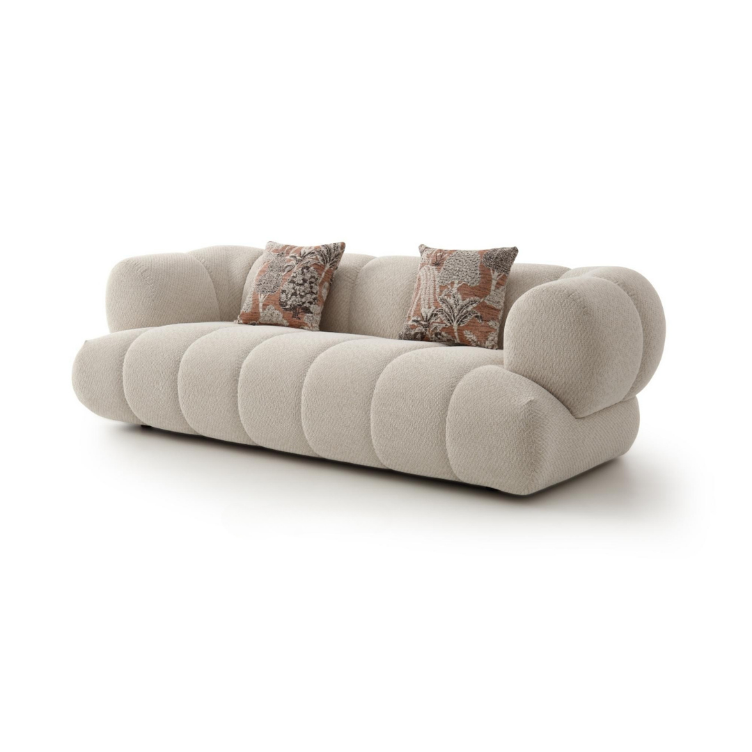 Ettorielle Fabric Sofa - Modern Comfortable Living Room Couch for Home, Office & Lounge - Soft Upholstered Sectional Sofa with Sturdy Frame - Perfect for Relaxing, Entertaining & Small Spaces