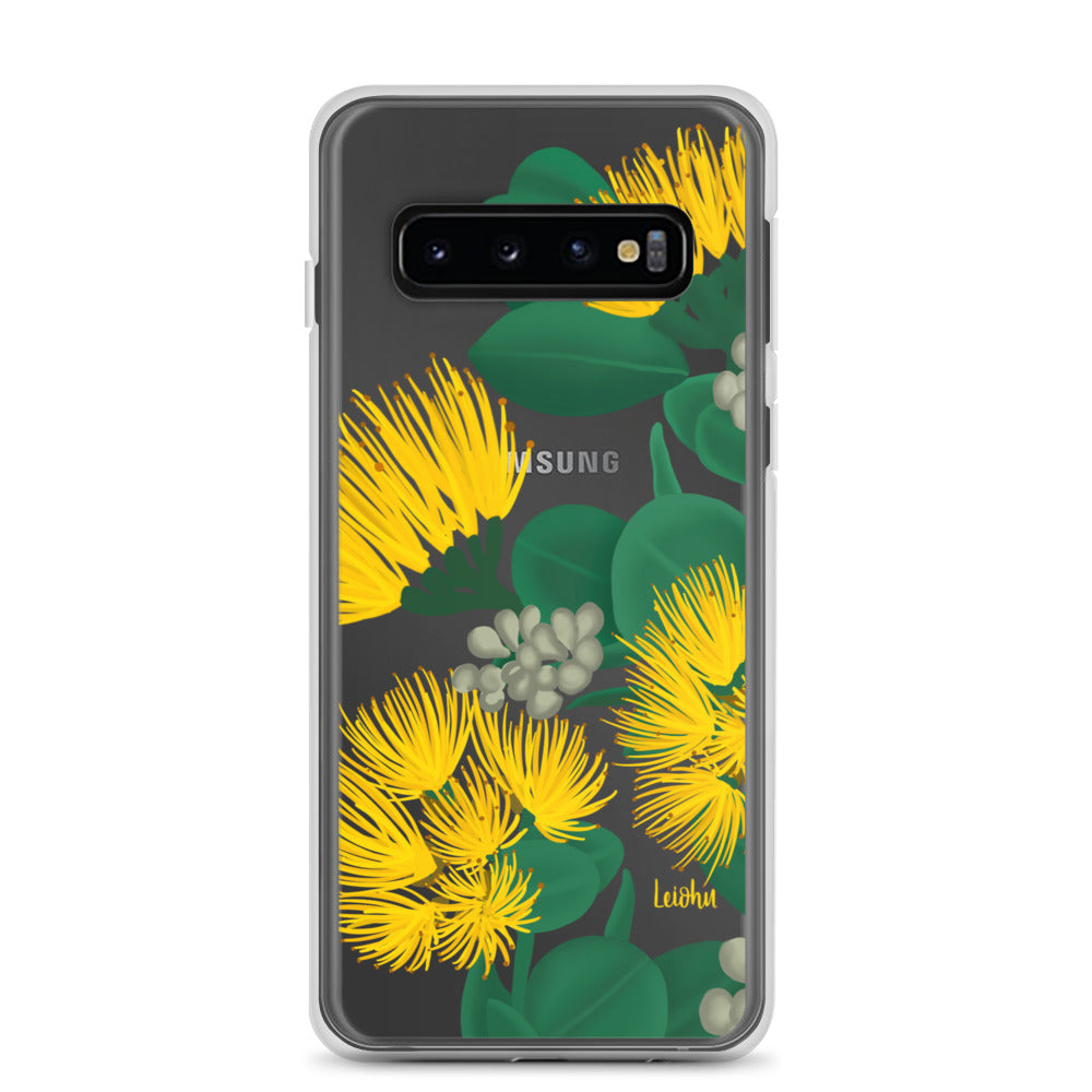 Ōhi'a Lehua Melemele Yellow Flower Clear Protective Case for Samsung Galaxy [Model] - Durable Slim Cover for Everyday Use & Travel