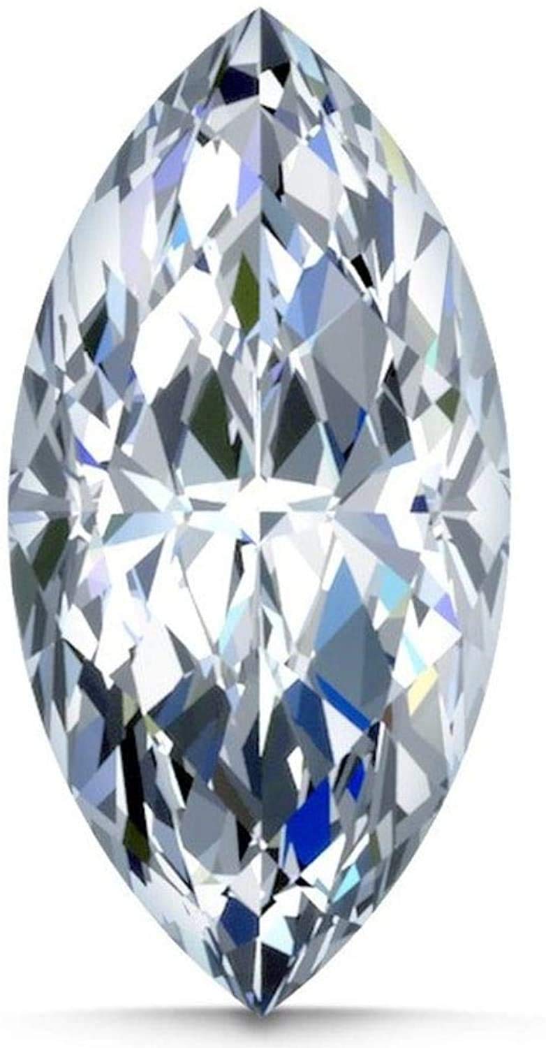 9.0CT Marquise Cut Loose Moissanite Gemstone - VVS1 Colorless Diamond Alternative for Engagement Rings, Earrings, Pendants & Jewelry Making | Perfect for Bridal, Anniversary & Special Occasion Gifts