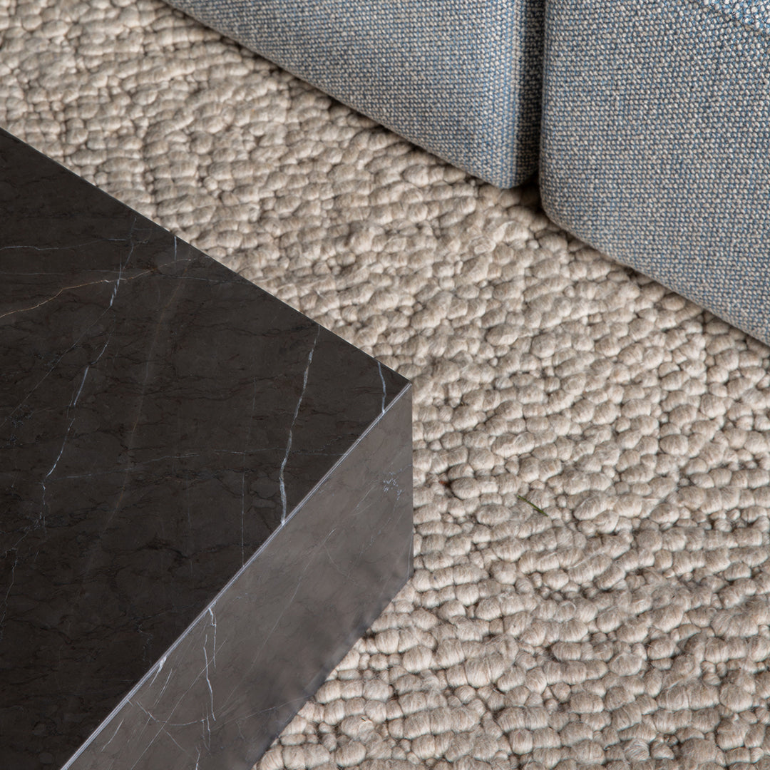 Nina Bruun Gravel Rug - Modern Handwoven Wool Area Rug for Living Room, Bedroom & Dining Room - Boho Chic Home Decor for Cozy & Stylish Interiors
