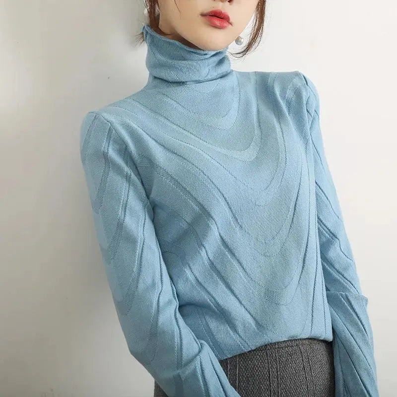 Cozy Women's Turtleneck Sweater - Soft Winter Knit Pullover for Cold Weather, Layering & Casual Outfits | Perfect for Office, Date Night & Holiday Gatherings